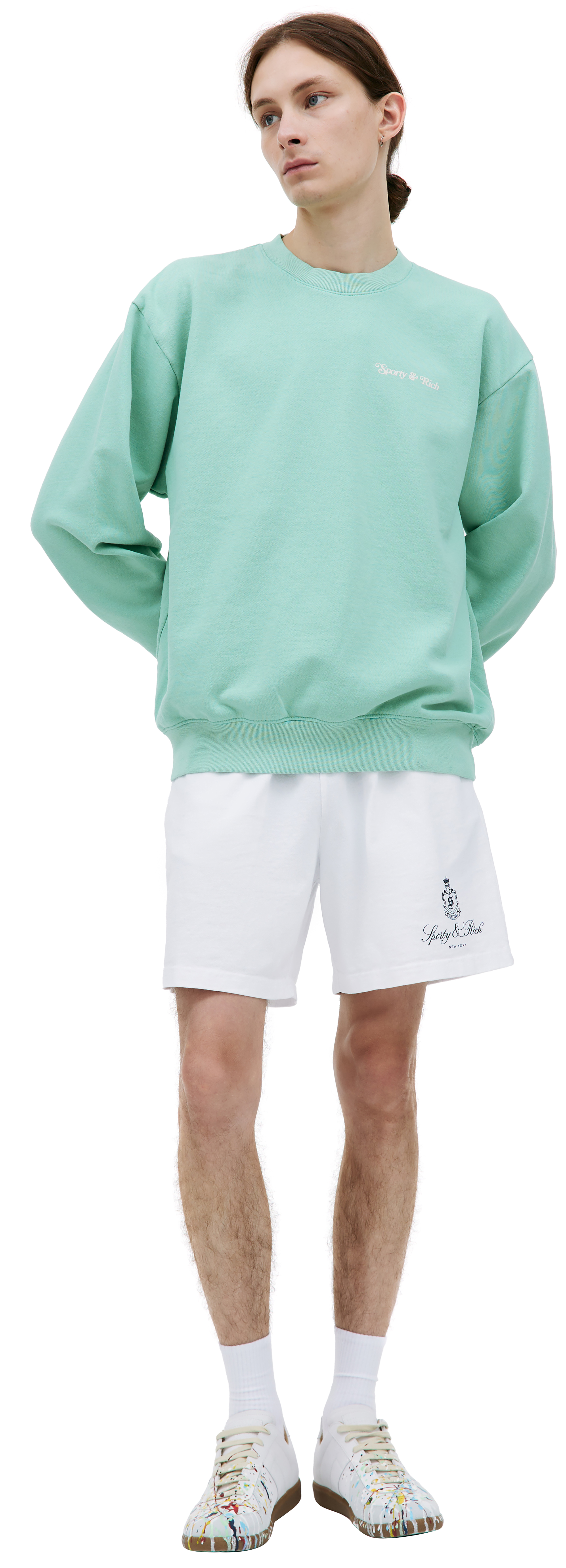 スウェット・トレーナー Sporty & Rich Unisex Self Love Club Sweatshirt CR867JD v8771pzbd6dpkf03yiegweto1tnnaf