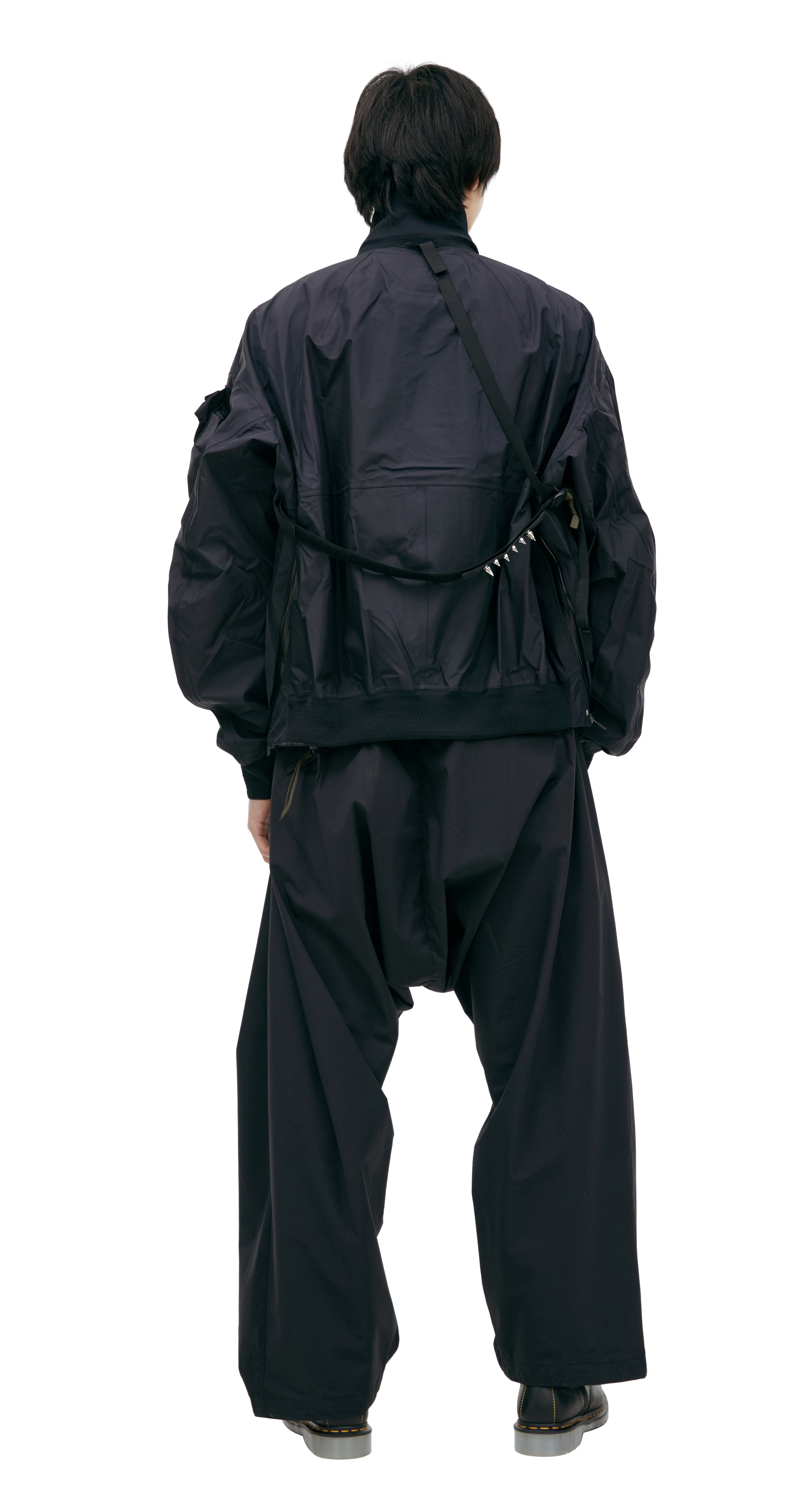 Buy Acronym men black jacket with patch pockets for $1,600