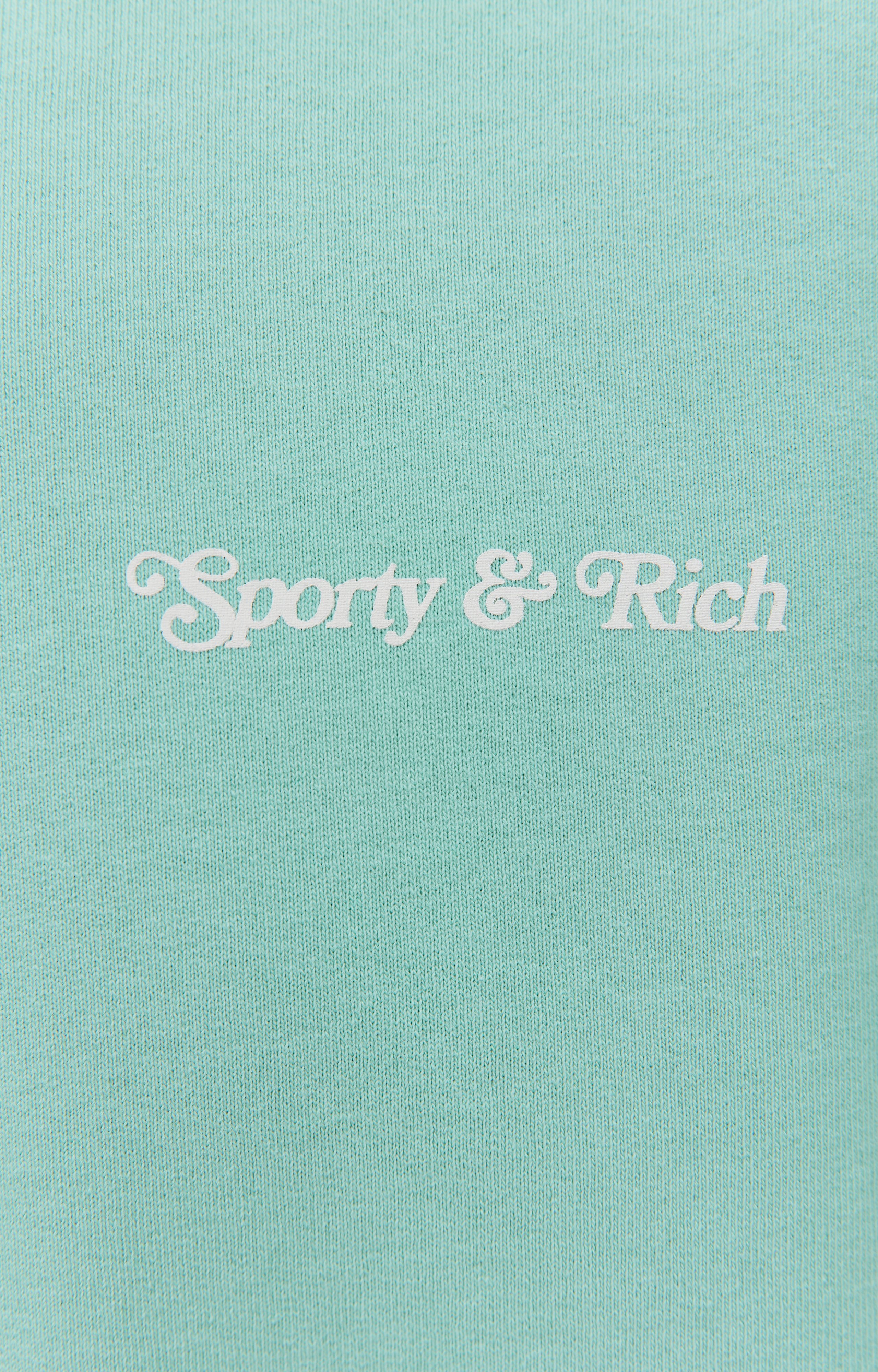 Buy SPORTY & RICH men light green 'self love club' printed
