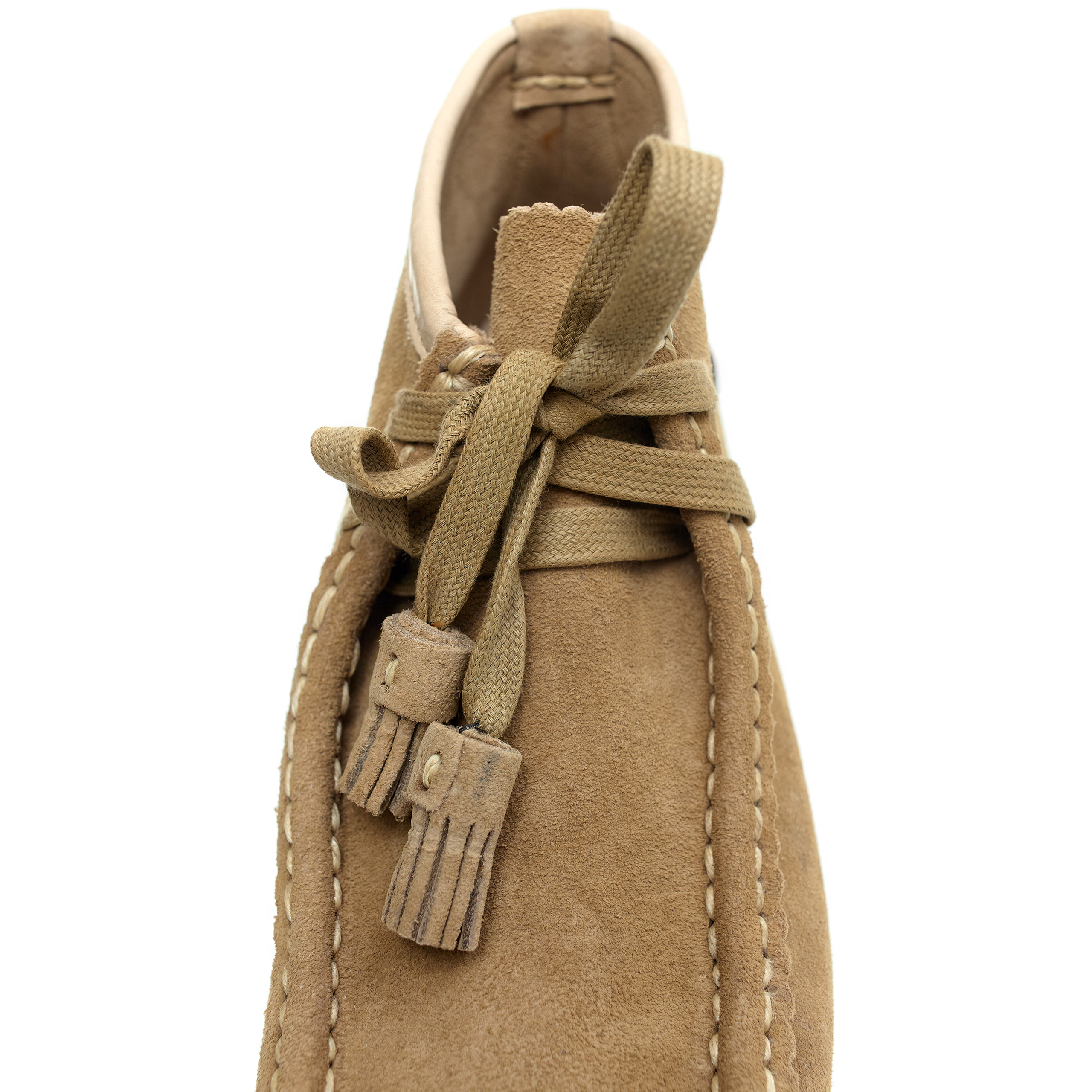Buy visvim men beige beuys trekker-folk sand boots for $1,295