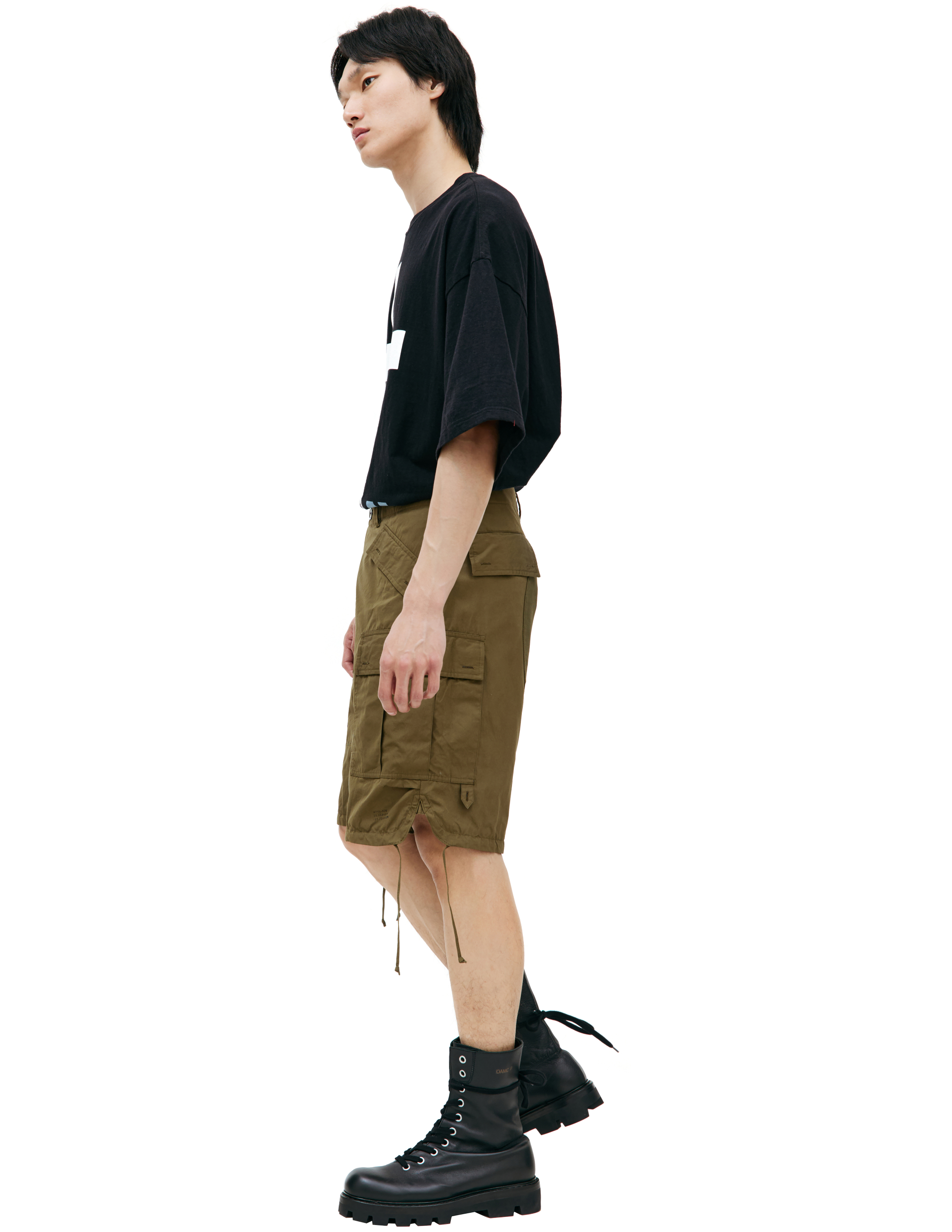 Shop Undercover Khaki Cargo Shorts