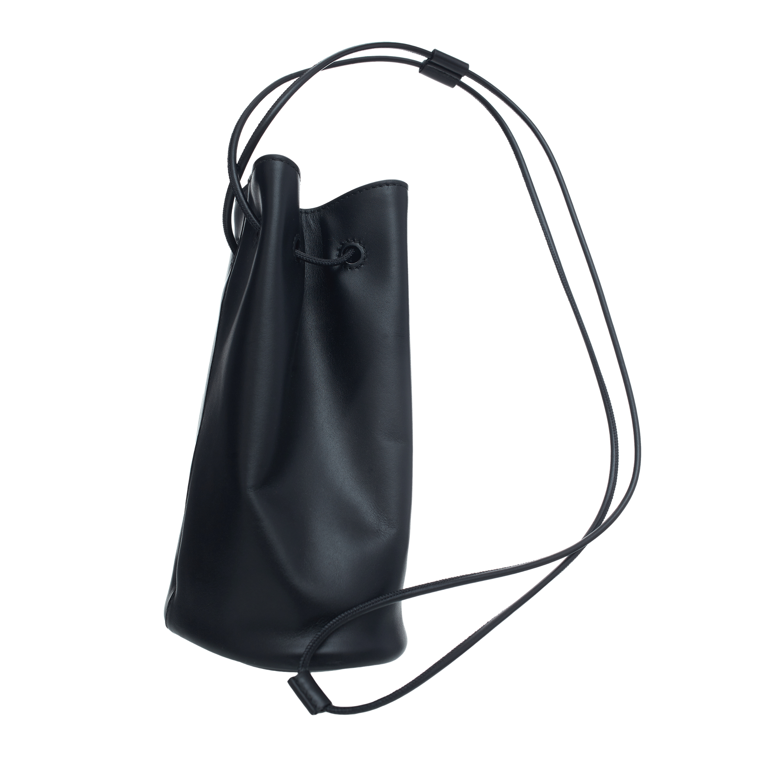 Buy Jil Sander men black climb drawstring bag for $745