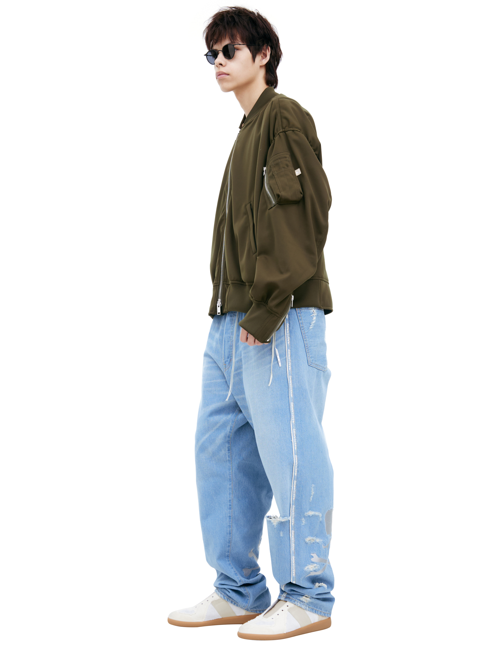 Mastermind Japan Oversize Logo Bomber In Green