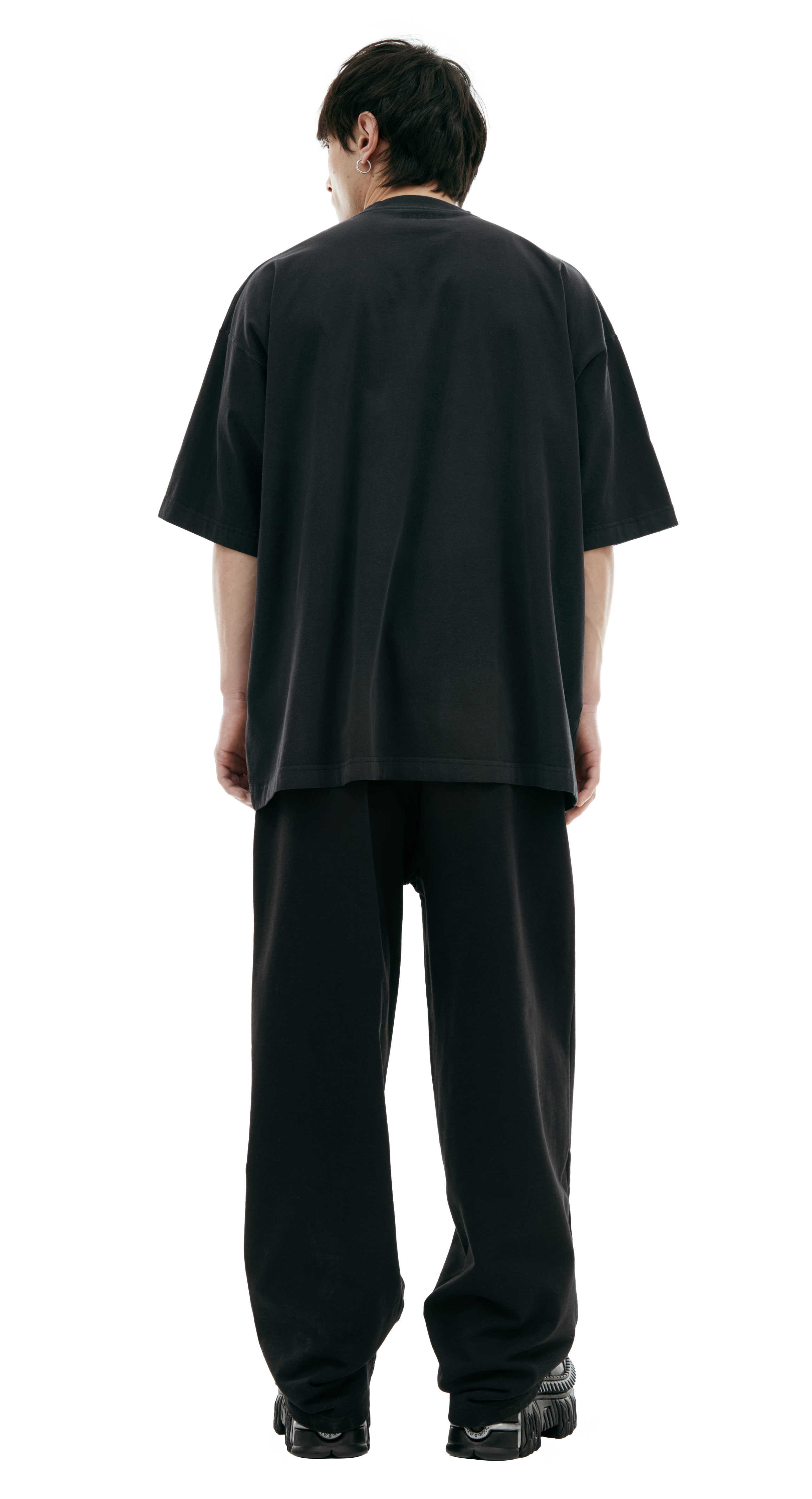 VETEMENTS オーバーサイズ Backstreet Boys Tシャツ 人気 VETEMENTSのブラック Backstreet Boys オーバーサイズ Tシャツが