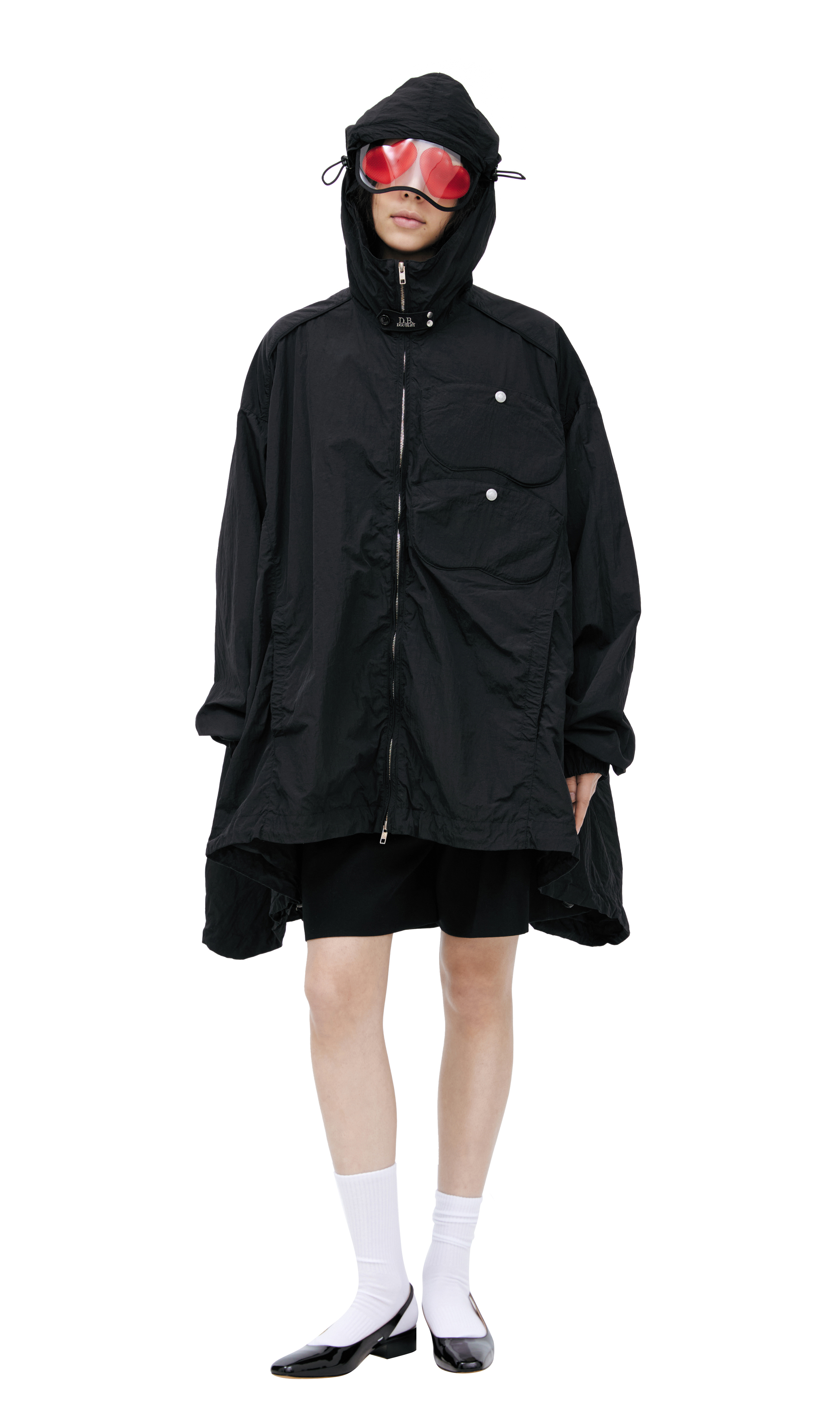 Doublet Goggle Mountain Jacket In Black