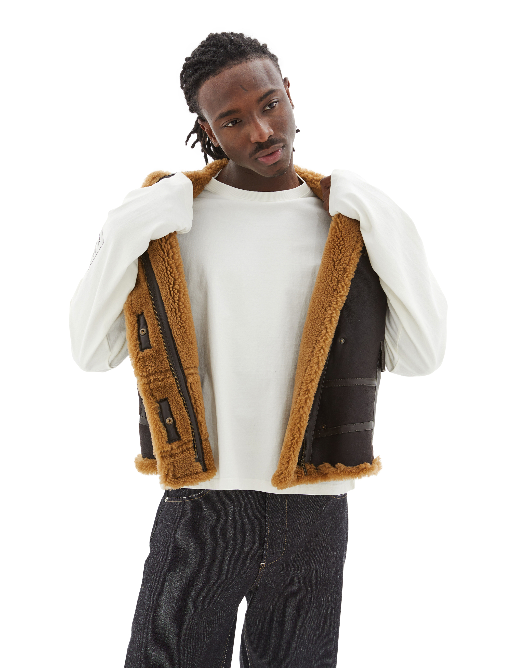 Martine Rose Leather Vest In Multi