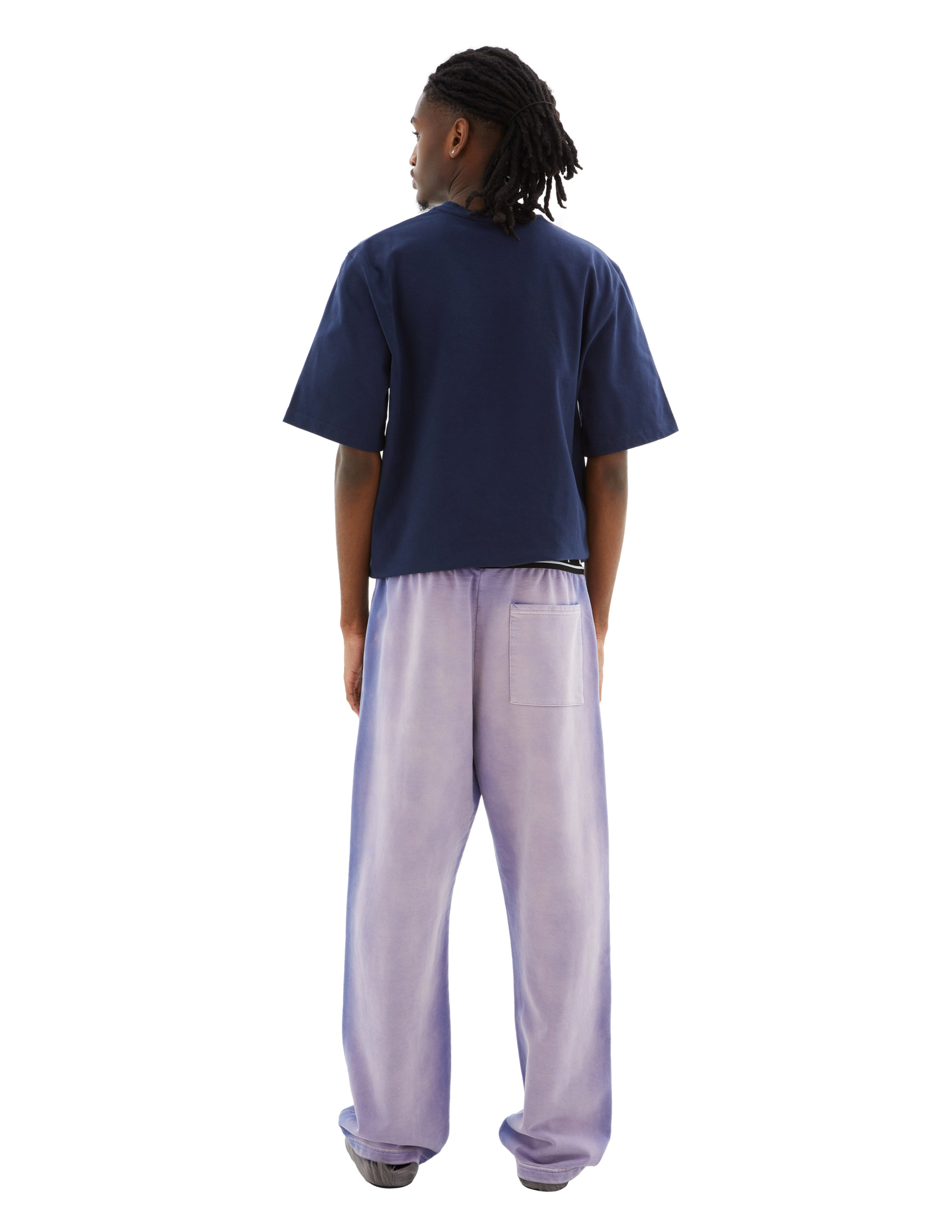 Marni Logo-waistband Trousers In Purple