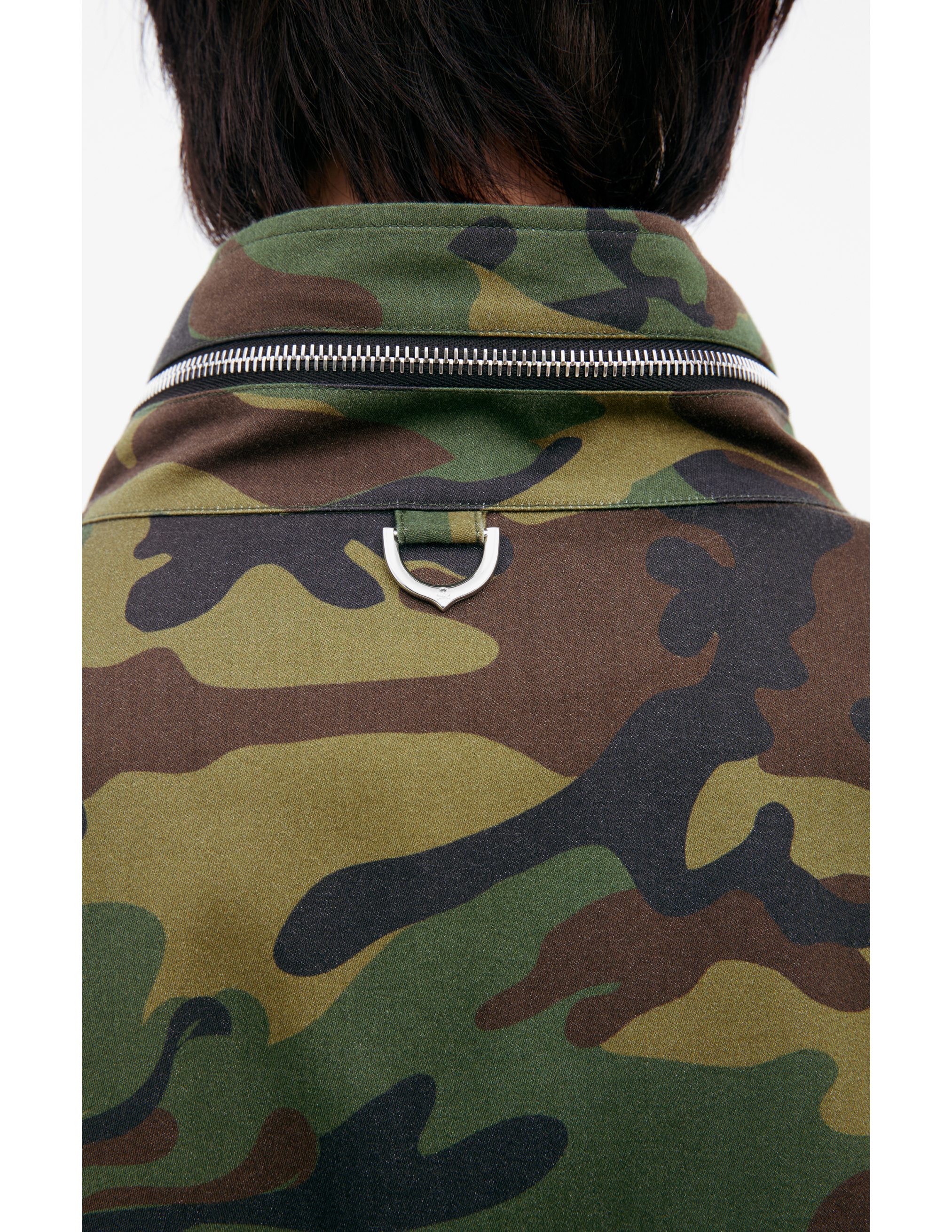 Mastermind Japan Zippered Camouflage Jacket In Green