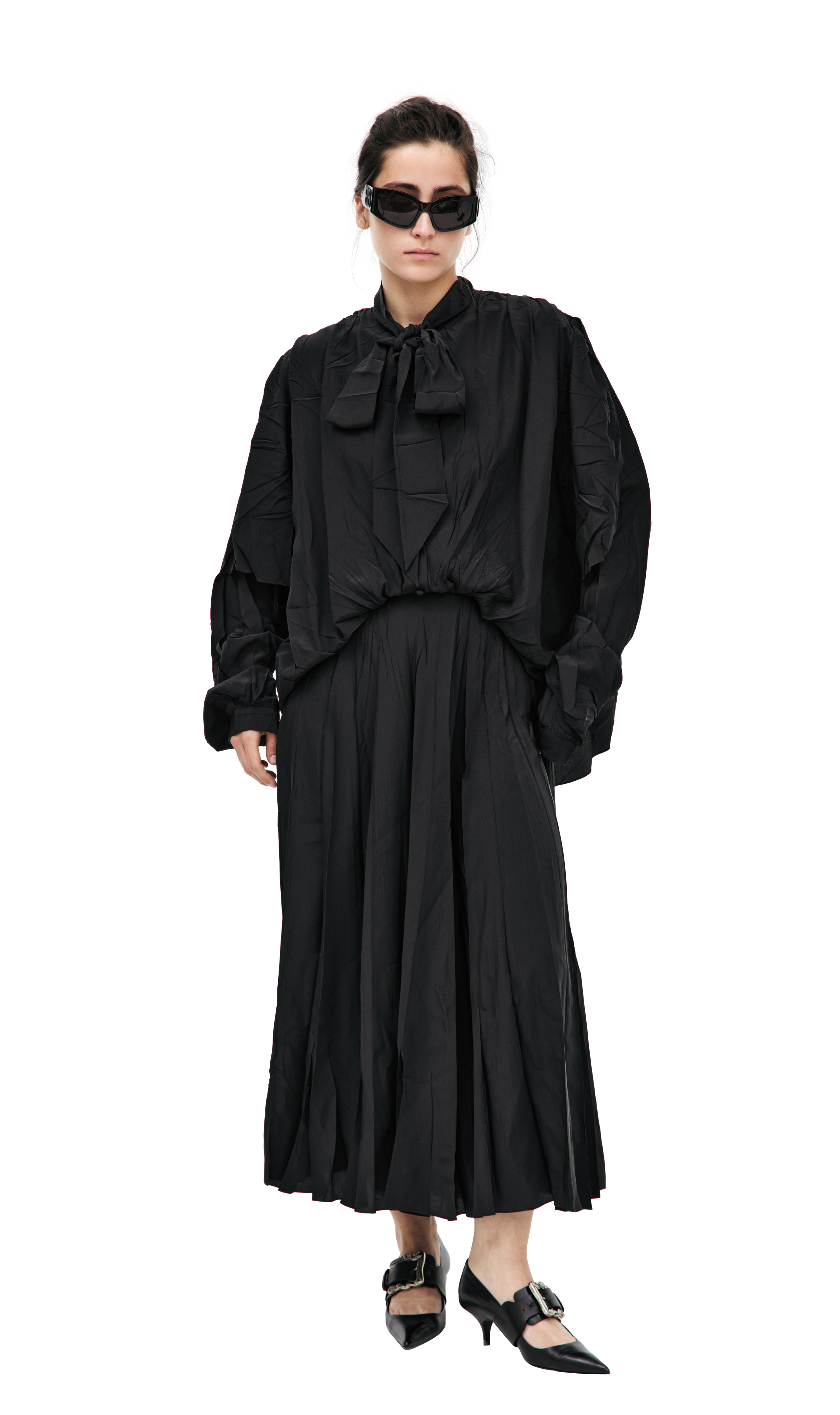 Balenciaga Silk dress with bow 4505$