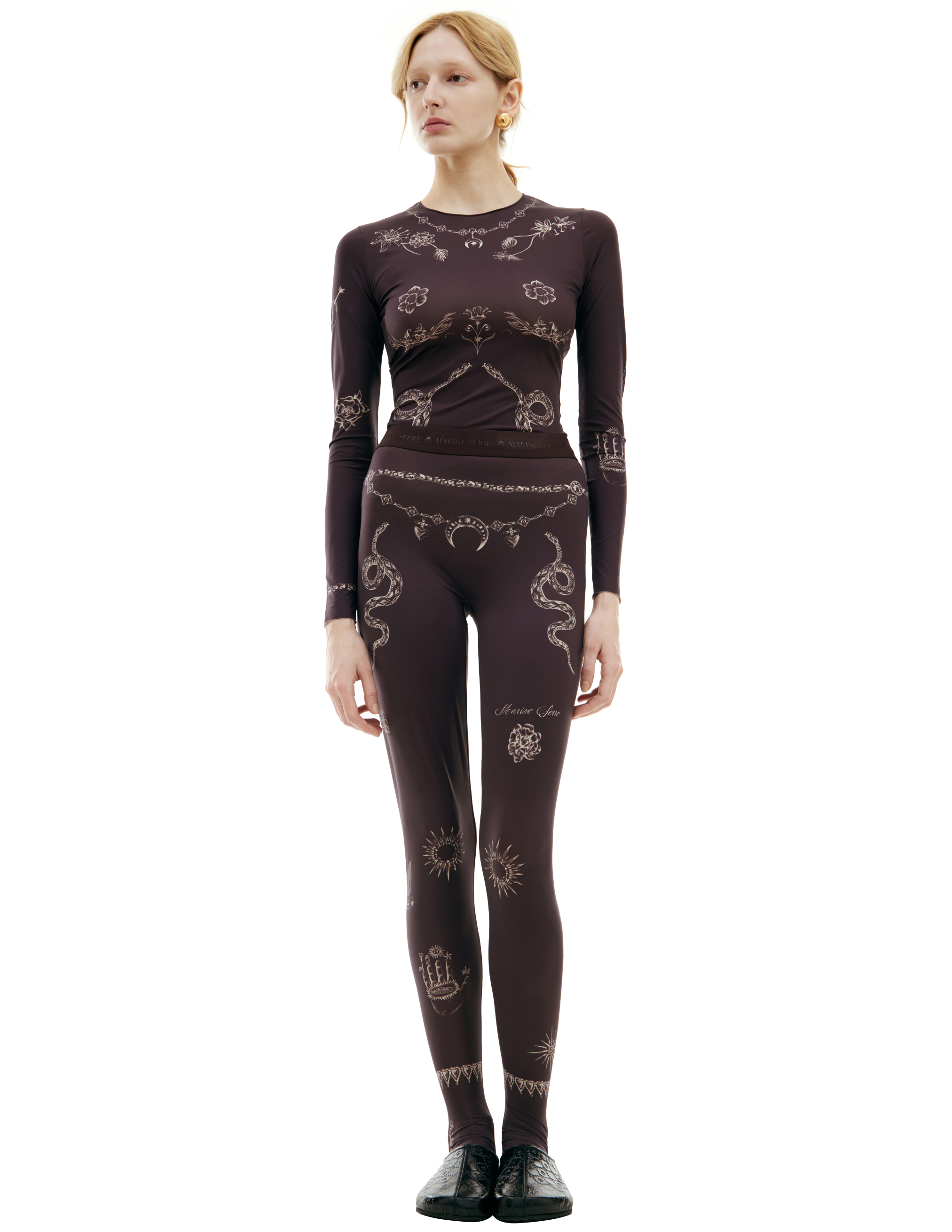 MARINE SERRE MONOPRINT LEGGINGS 
