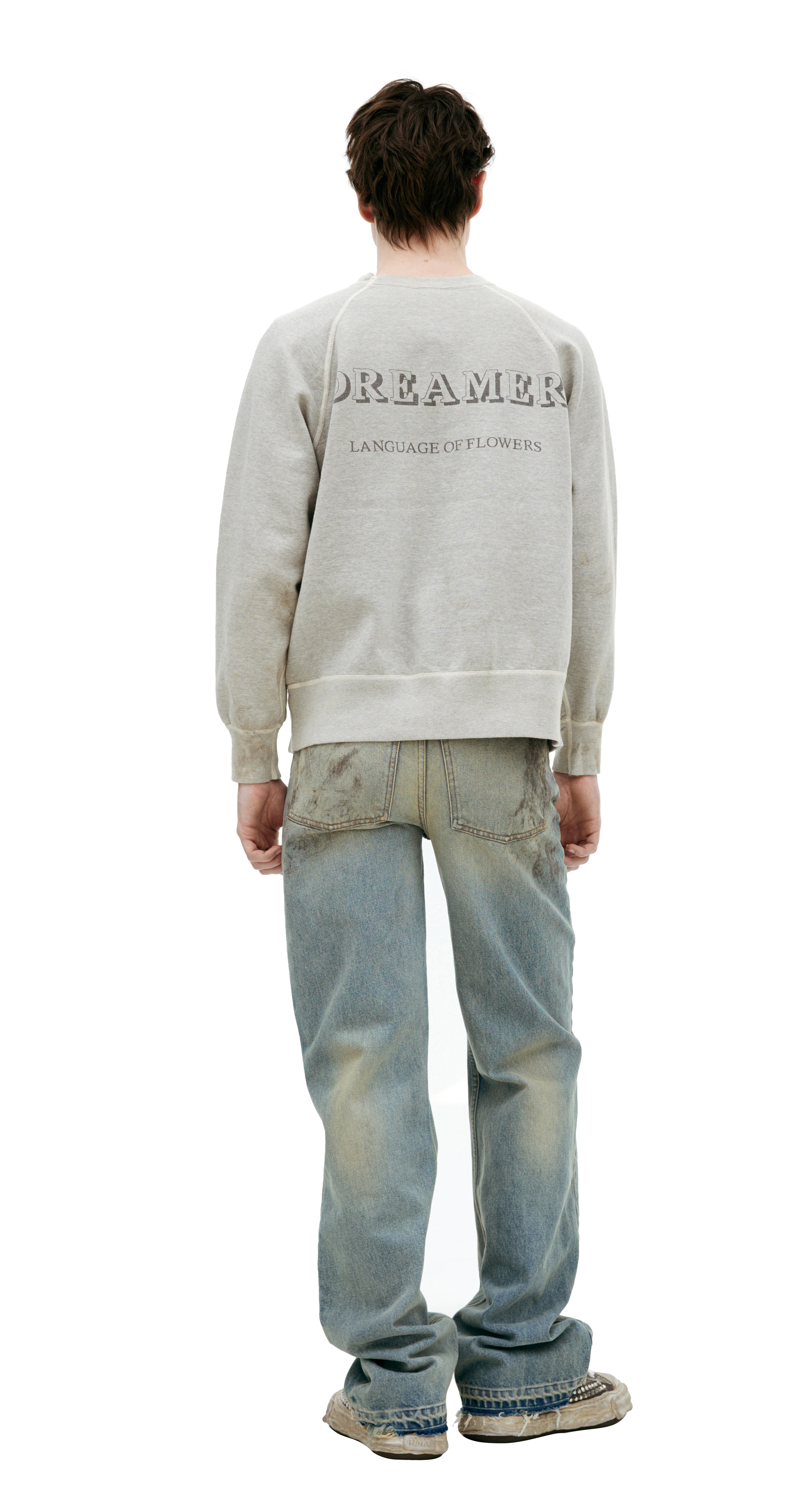 Buy Saint Mxxxxxx men grey 'poppy' print sweatshirt for $770