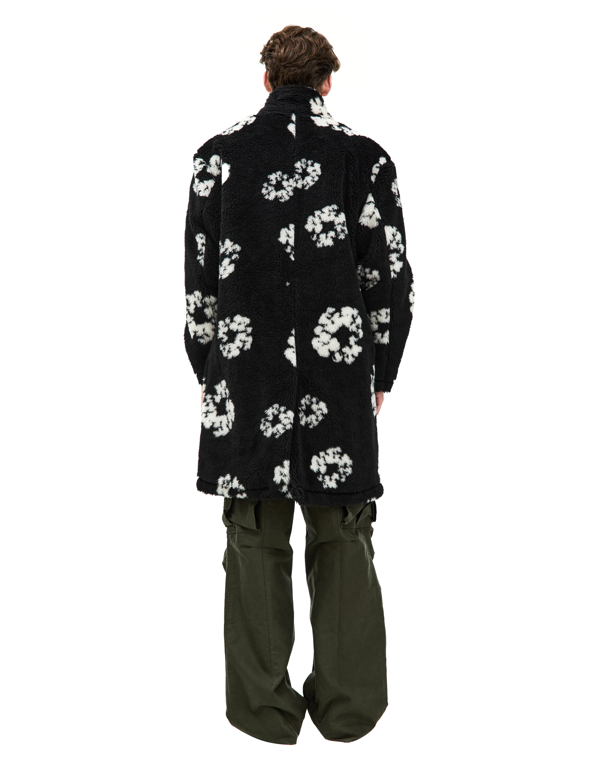 Saint Mxxxxxx X Denim Tears Black Coat In Black