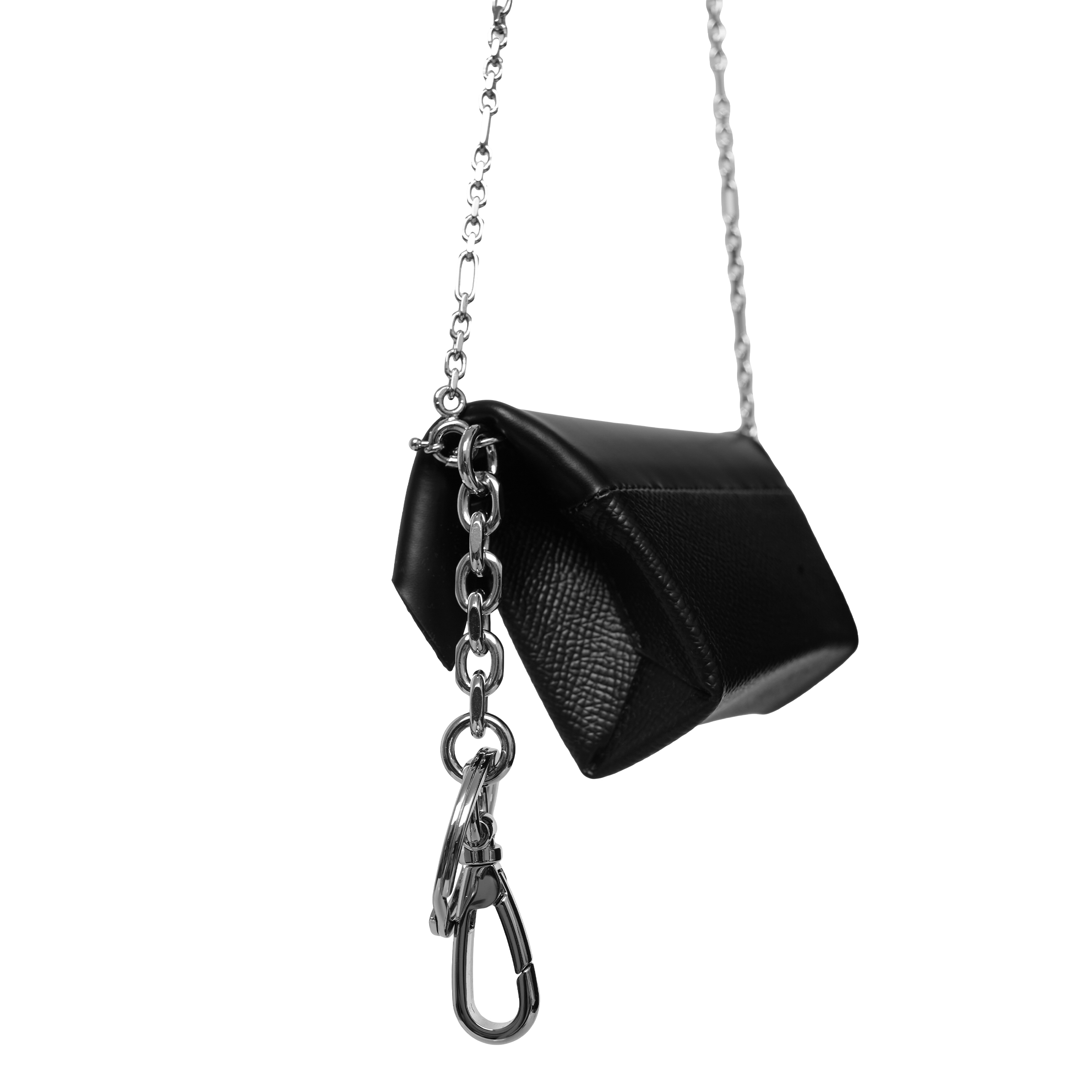 Shop Maison Margiela Black 'snatched Small' Shoulder Bag