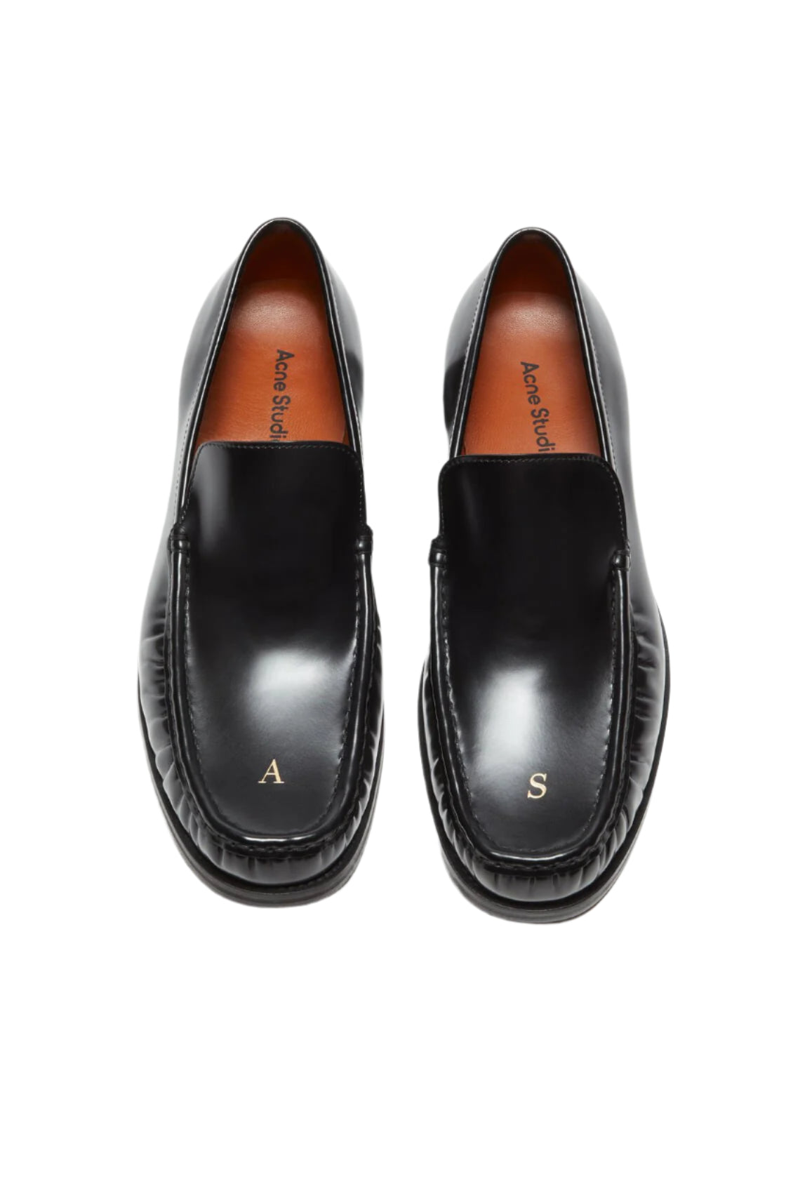 極美品 Acne Studios Loafers Black 27.5 Leather loafers in black - Acne Studios | Mytheresa
