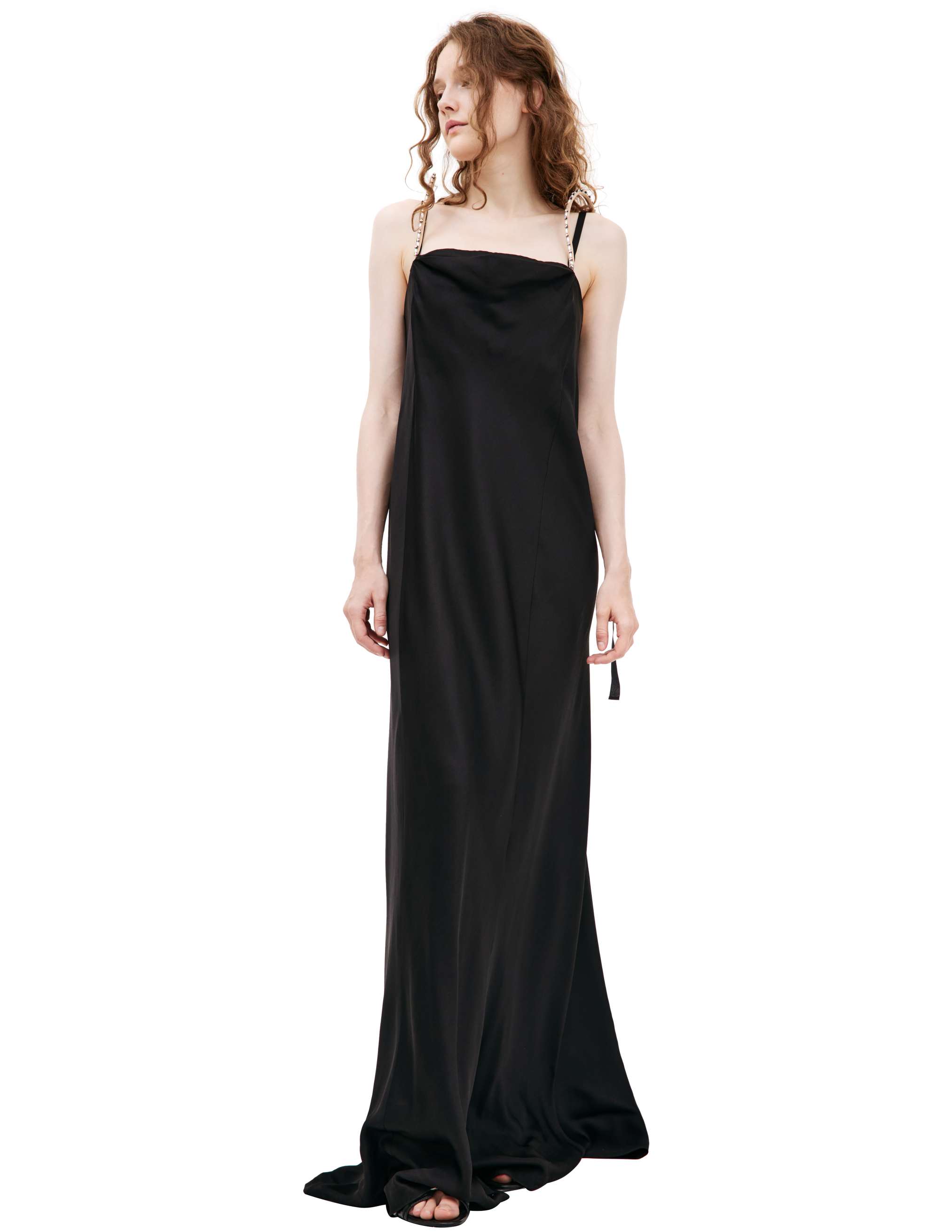 Shop Maison Margiela Black Maxi Dress