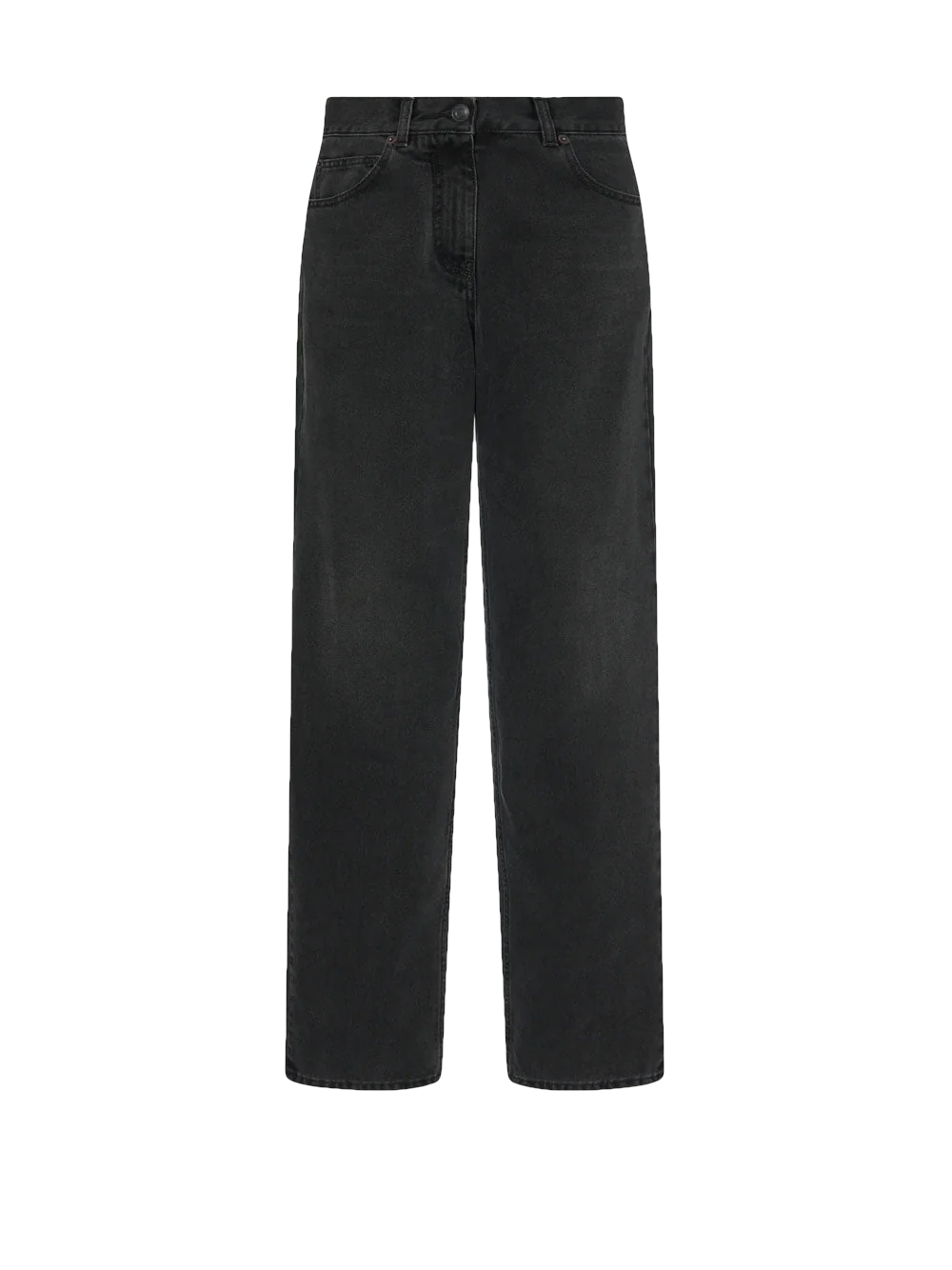The Row Clair Cotton Denim Jean Faded Black Size: 25
