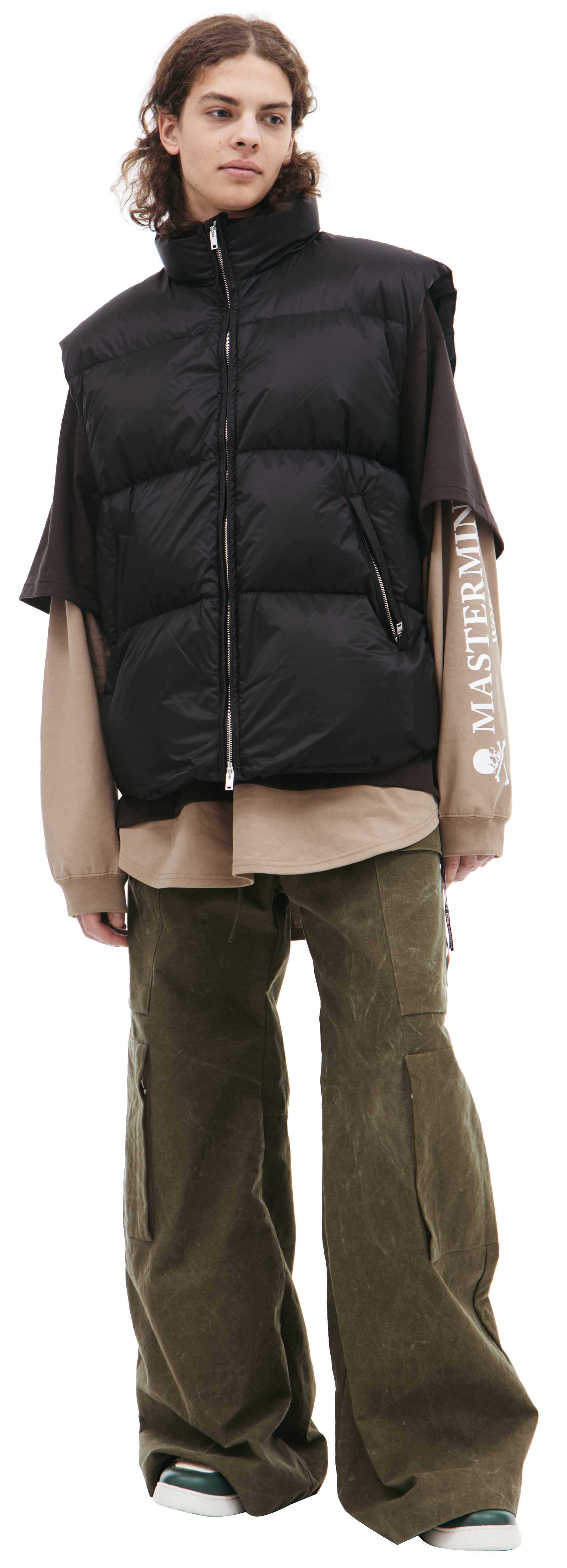 ジャケット・アウター argue MY CUSTOM MODS COAT(VEST SET) Men's Casual Solid Color Streetwear Hip Hop Jacket Outdoor