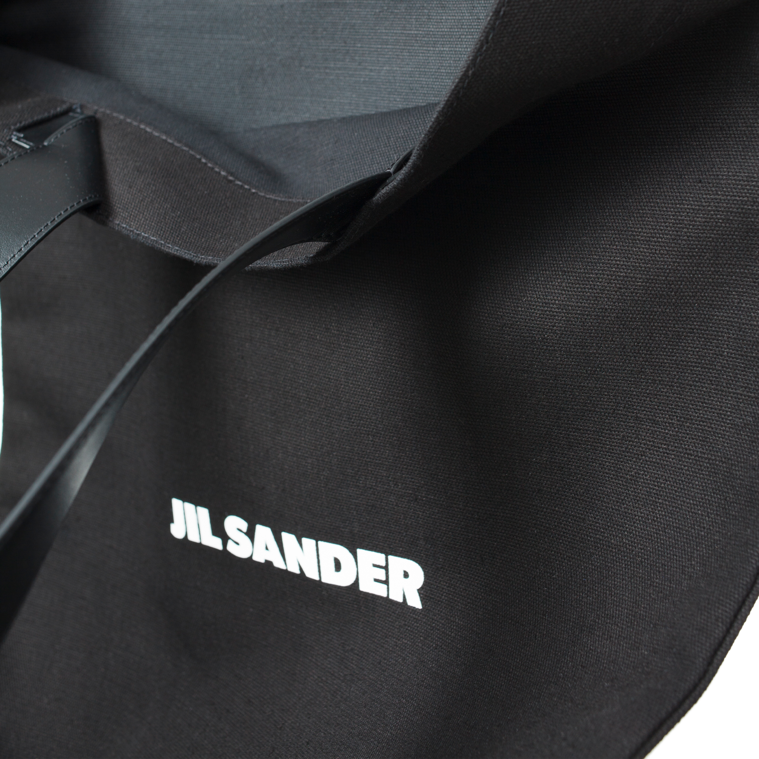 Buy Jil Sander men black logo print shopper bag for $655