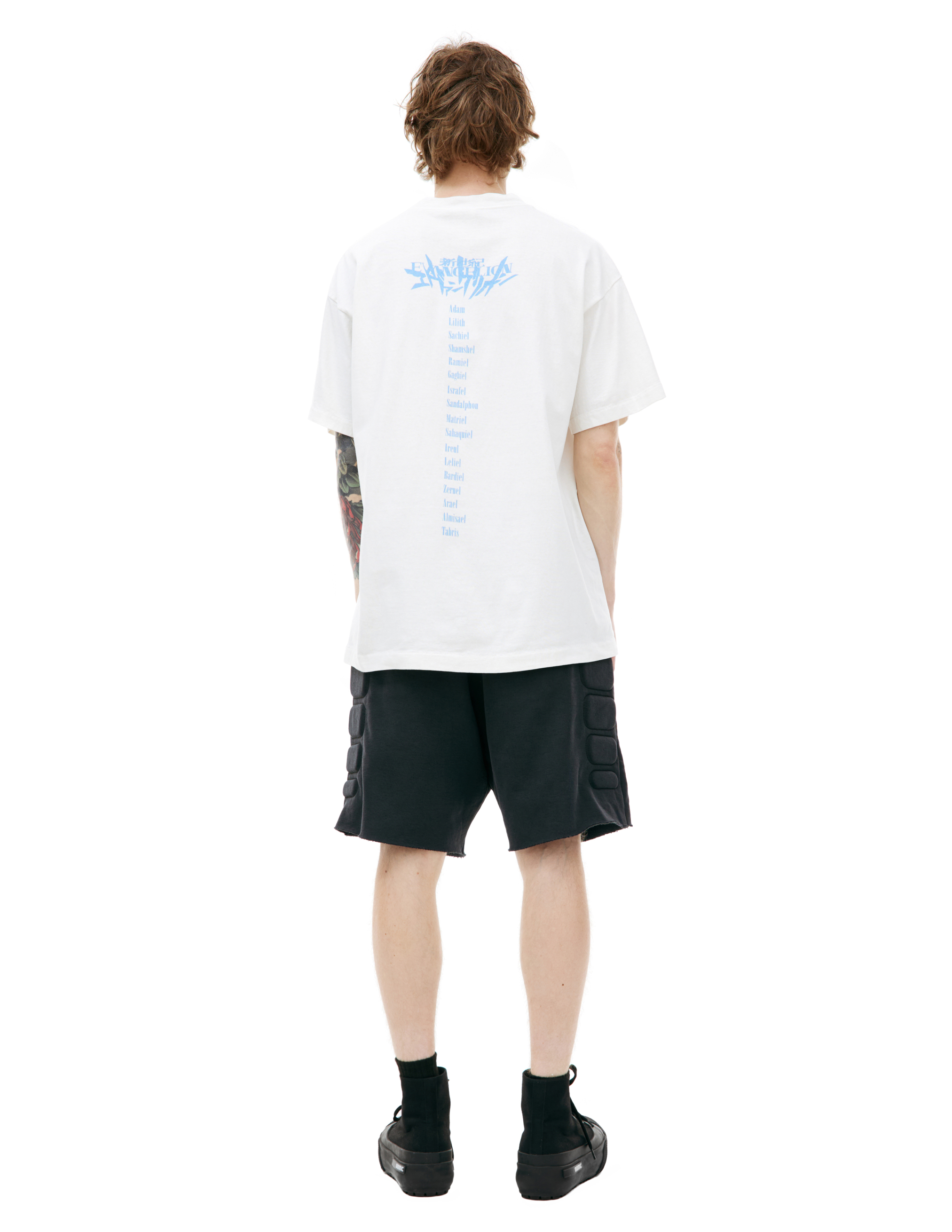 Shop Saint Mxxxxxx Shinji Printed T-shirt In White