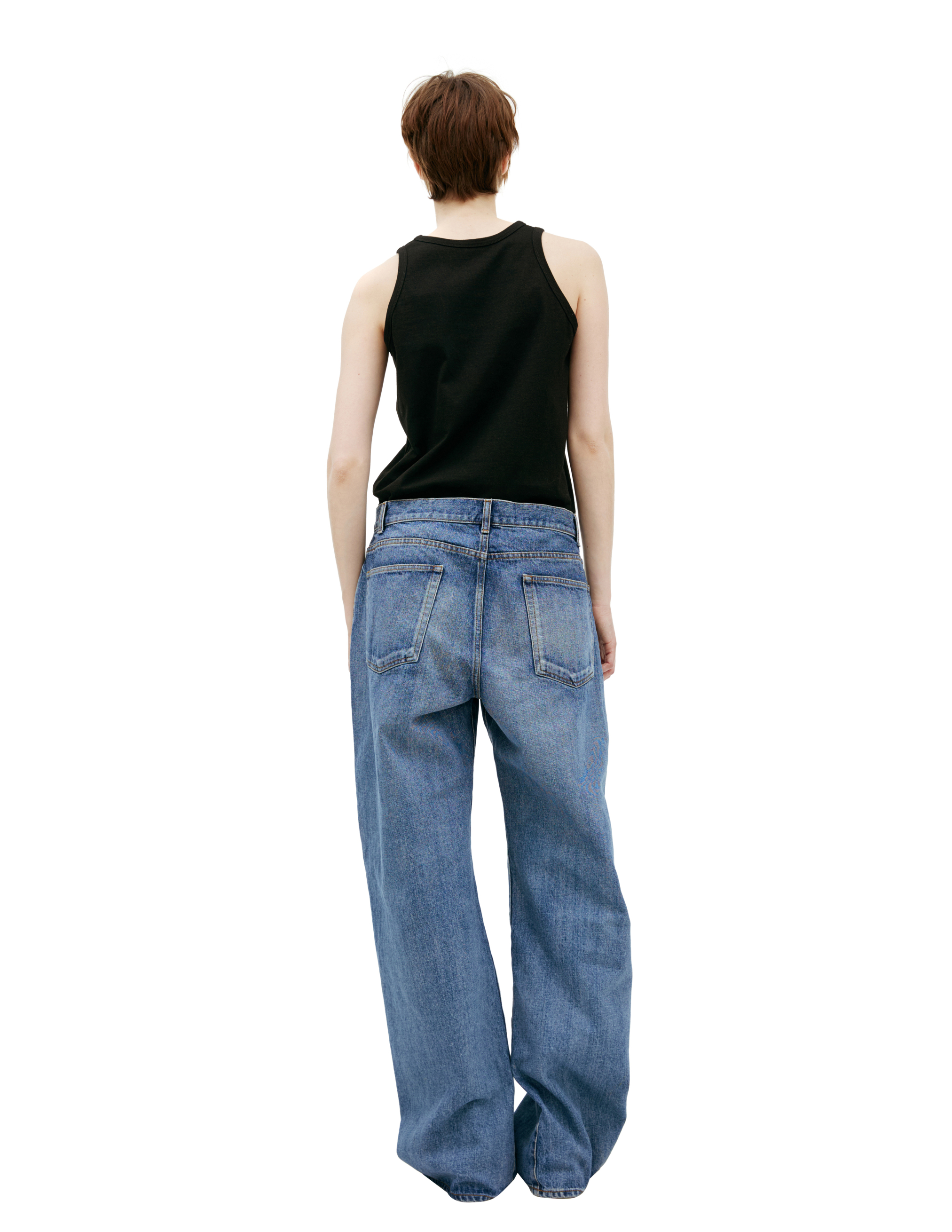 The Row Lesley Cropped Straight-leg Jeans In Blue