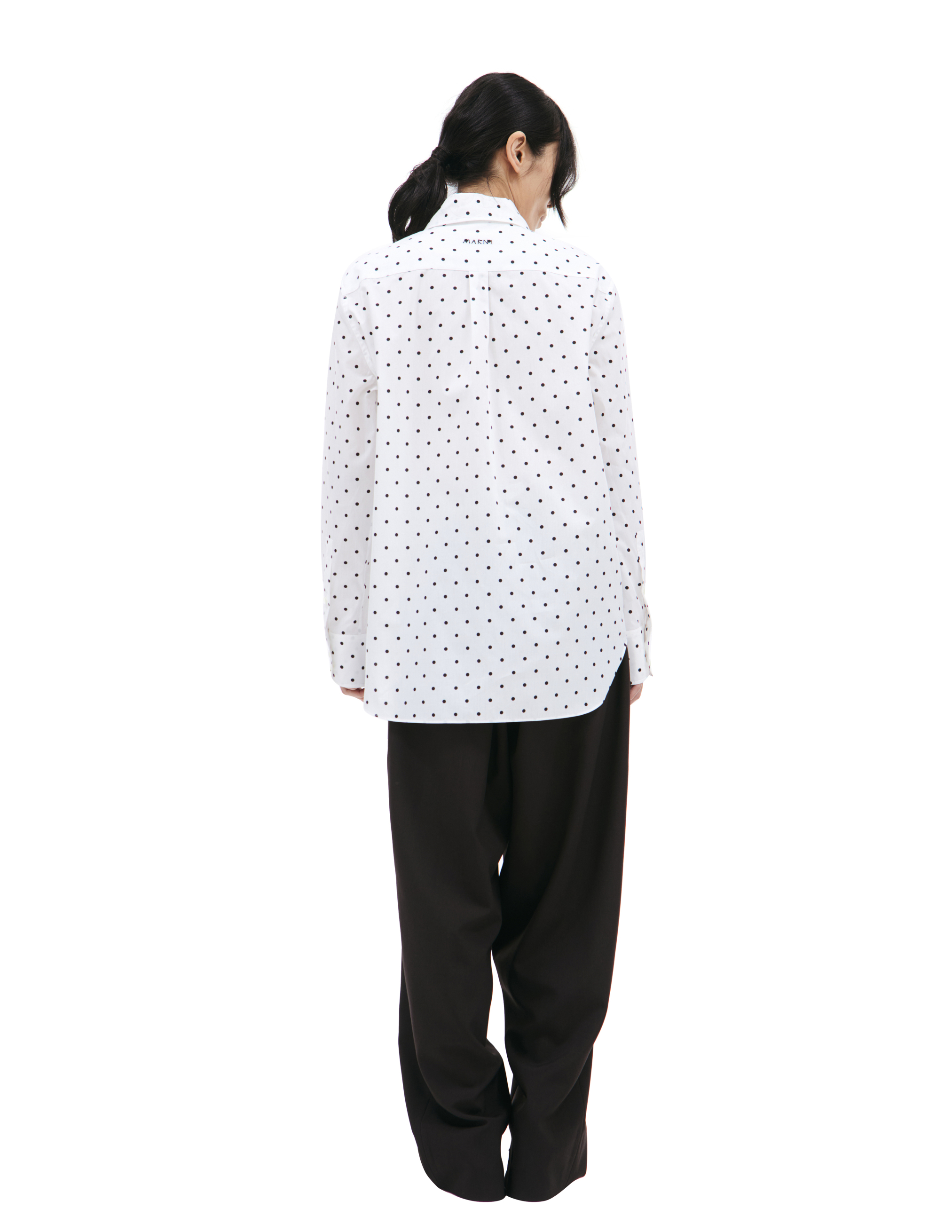 Buy Marni men white polka dots shirt for $588 online on SV77