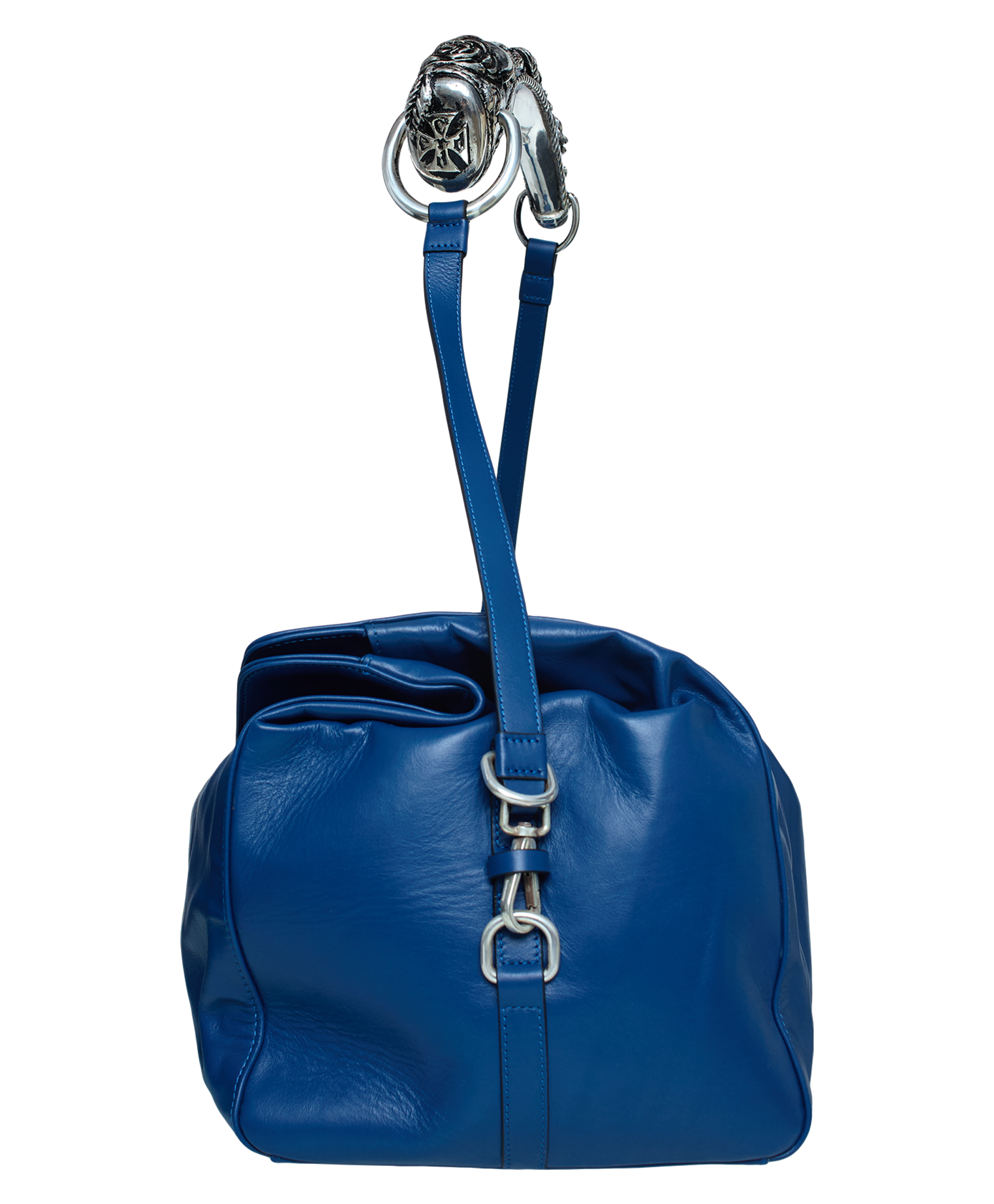 Shop Enfants Riches Deprimes Weekend Rose Handle Bag In Blue