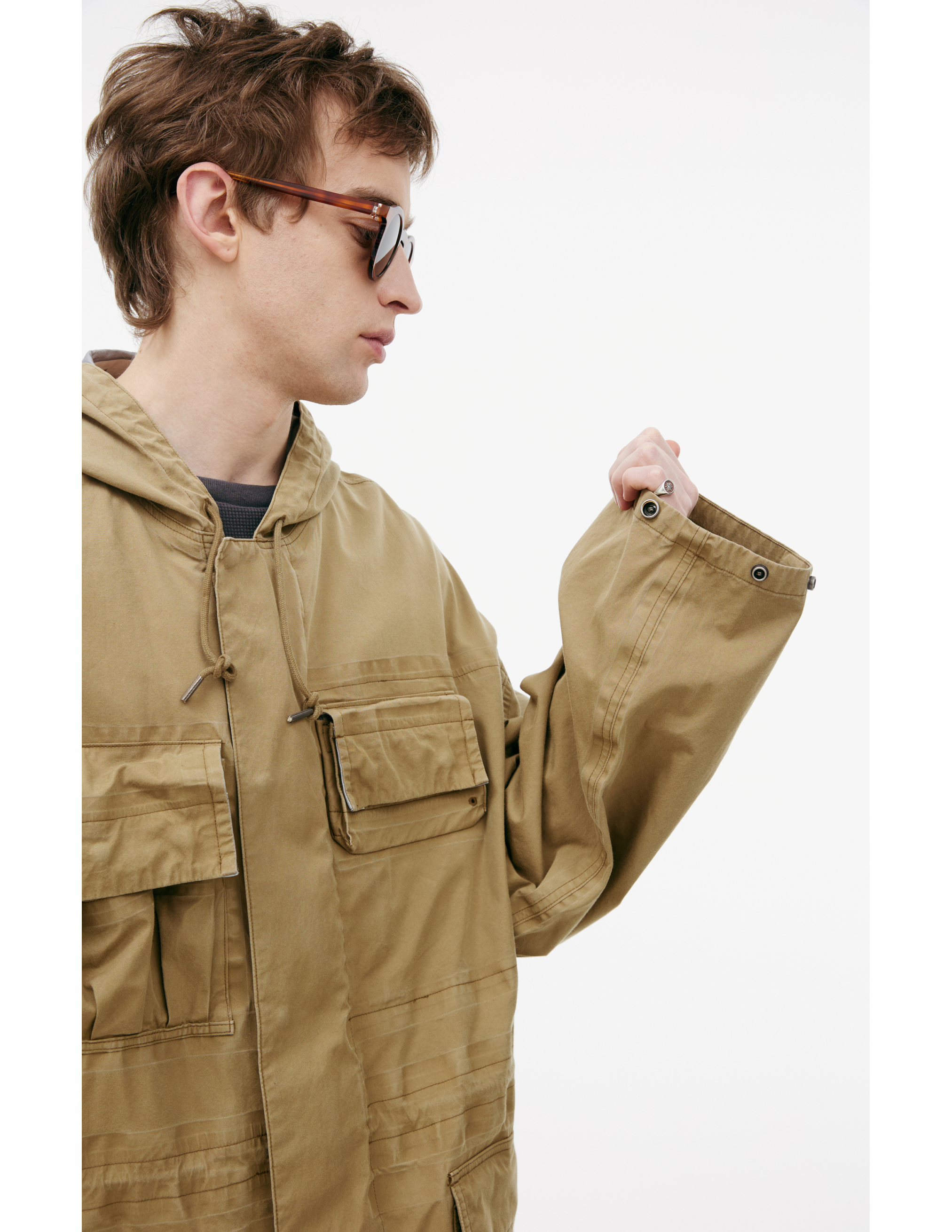 Visvim Beige Cotton Parka In Beige