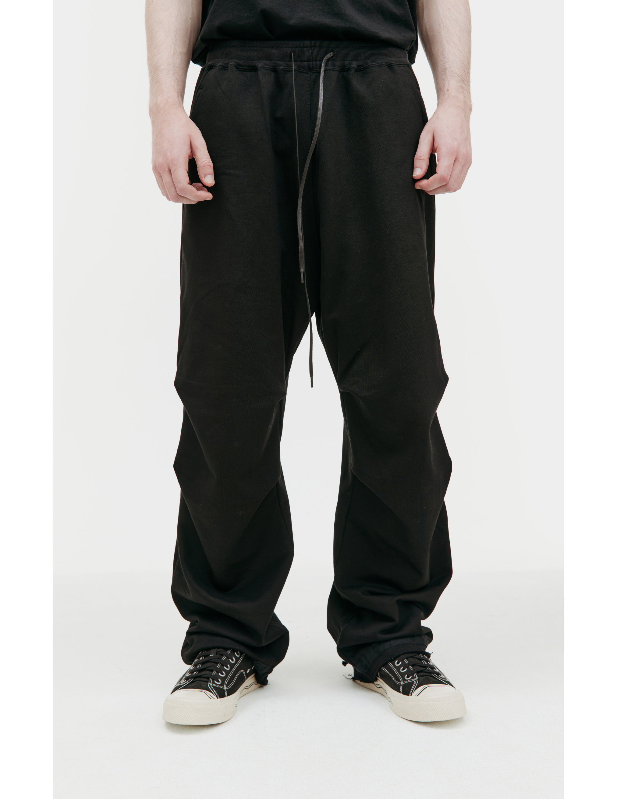 Shop The Viridi-anne Black Cotton Sweatpants