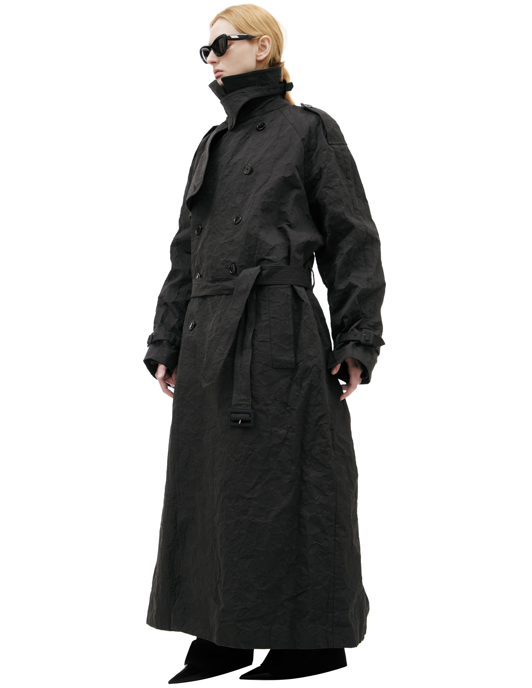 Vetements Double-breasted Trench Coat With Belt