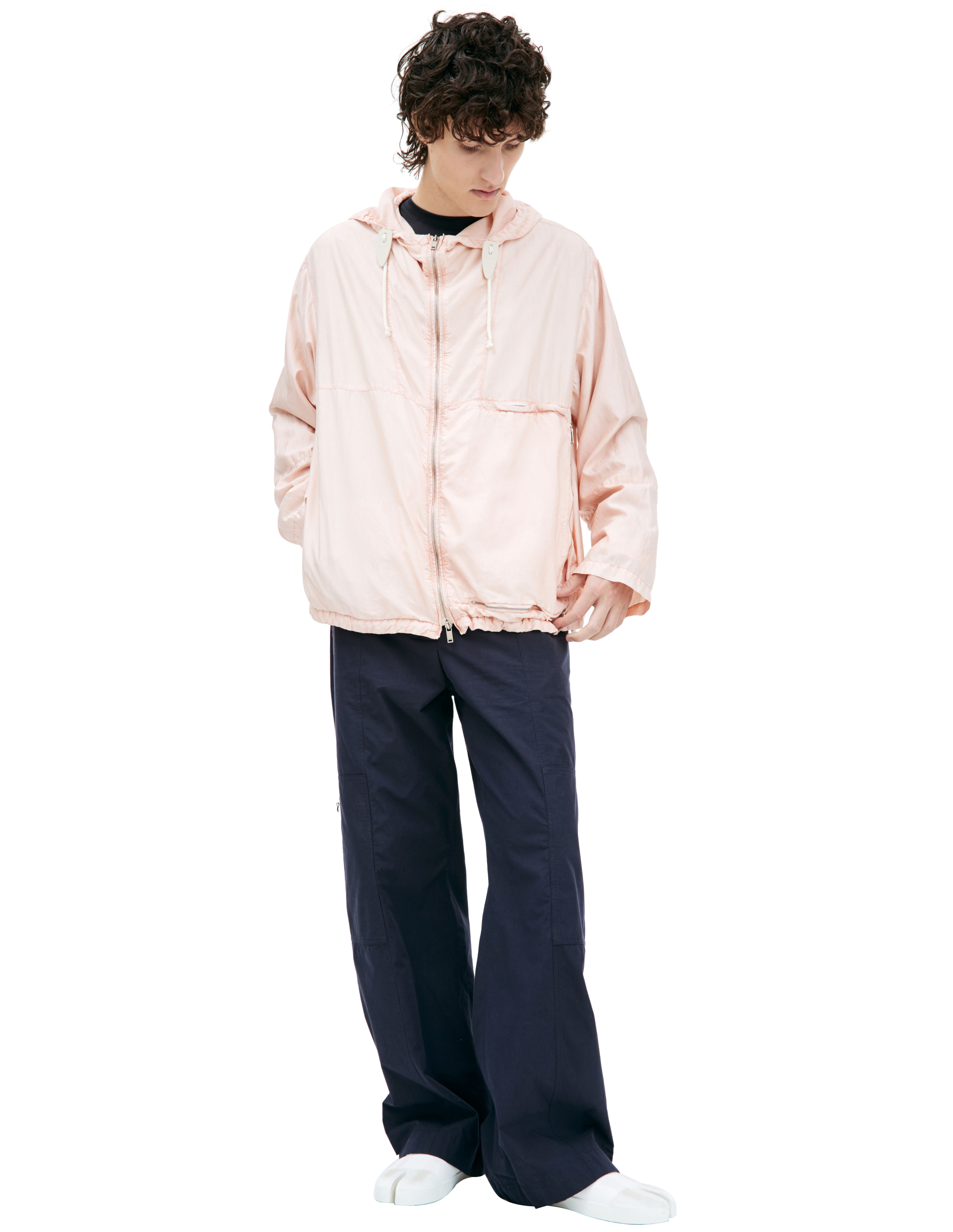 Jil Sander Pink Silk Jacket In Pink