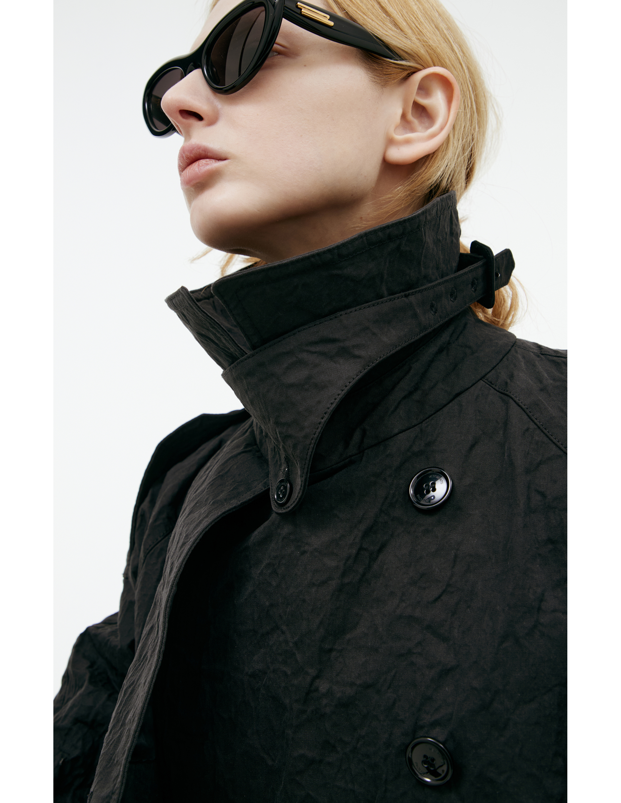 Vetements Double-breasted Trench Coat With Belt
