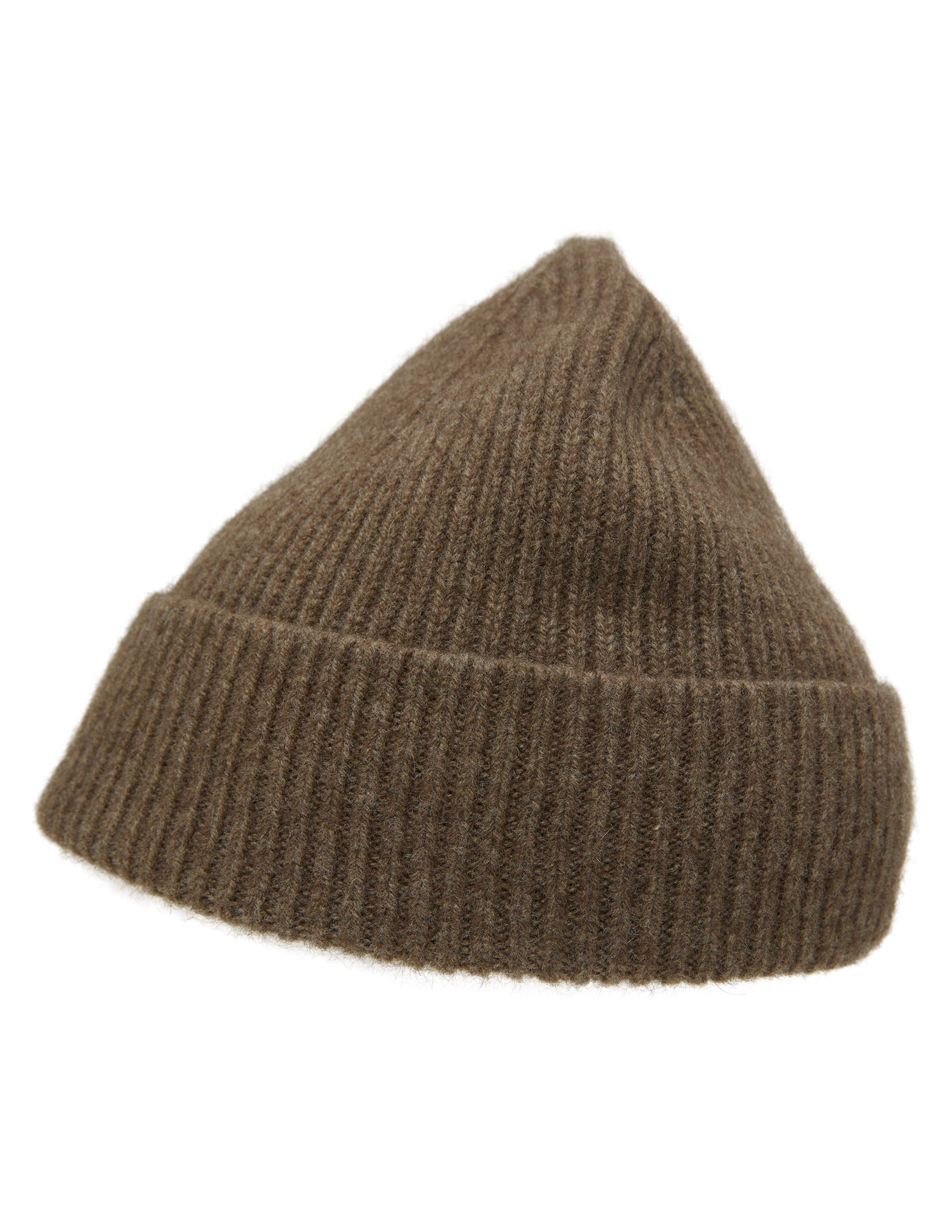 Sporty And Rich Knitted Wool Beanie In Brown