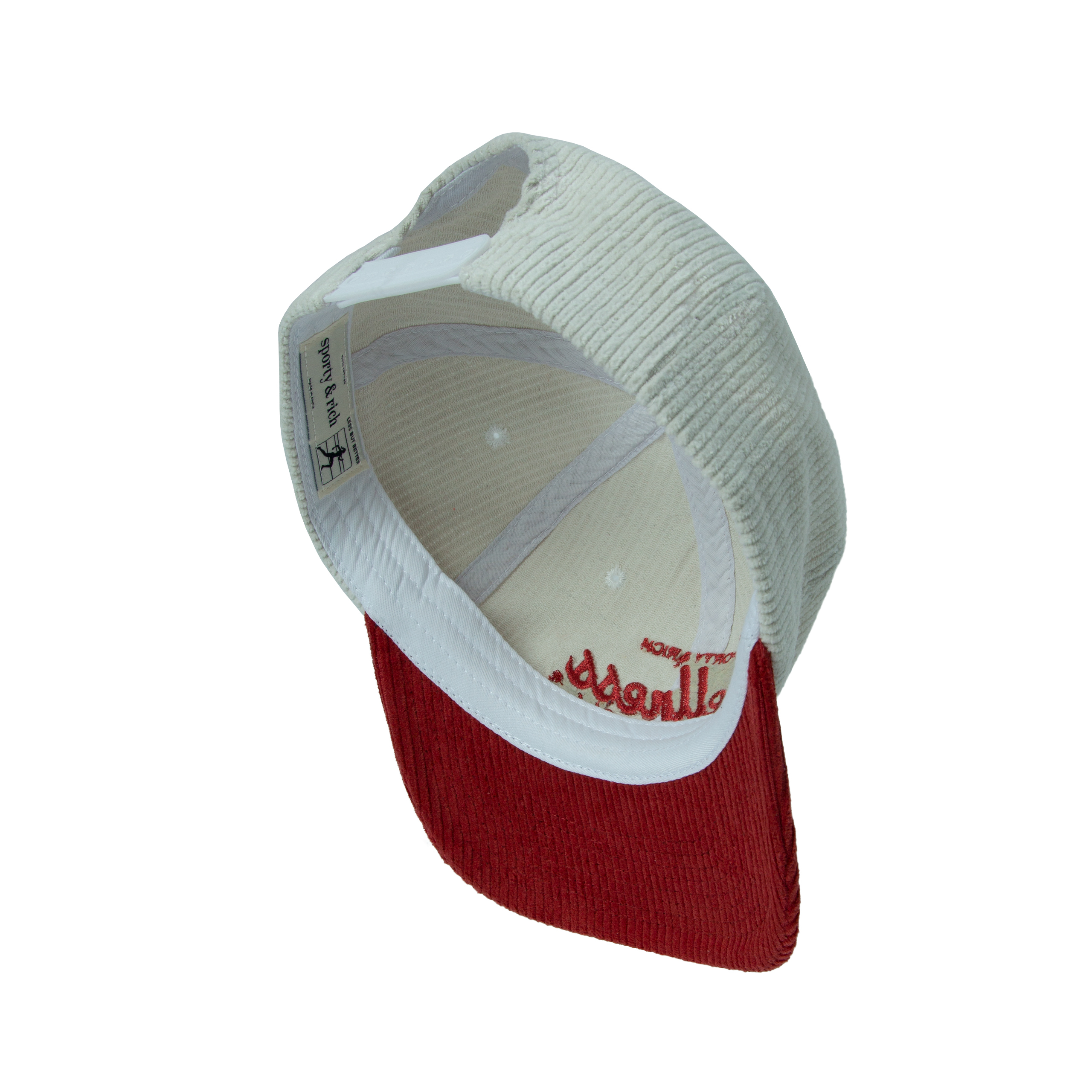 Shop Sporty And Rich 'wellness' Courduroy Cap In Multicolor