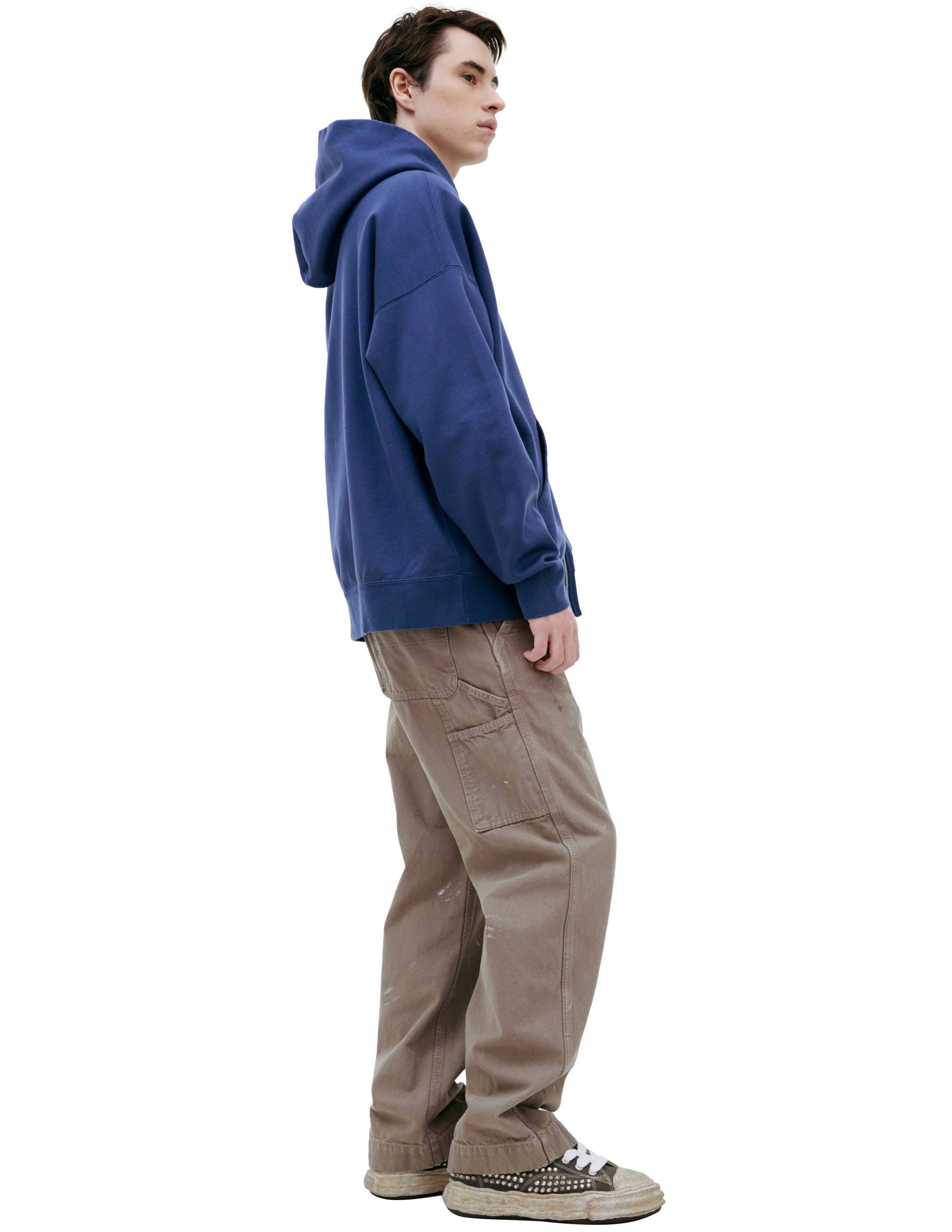 Visvim Ultimate Jumbo Hoodie In Blue