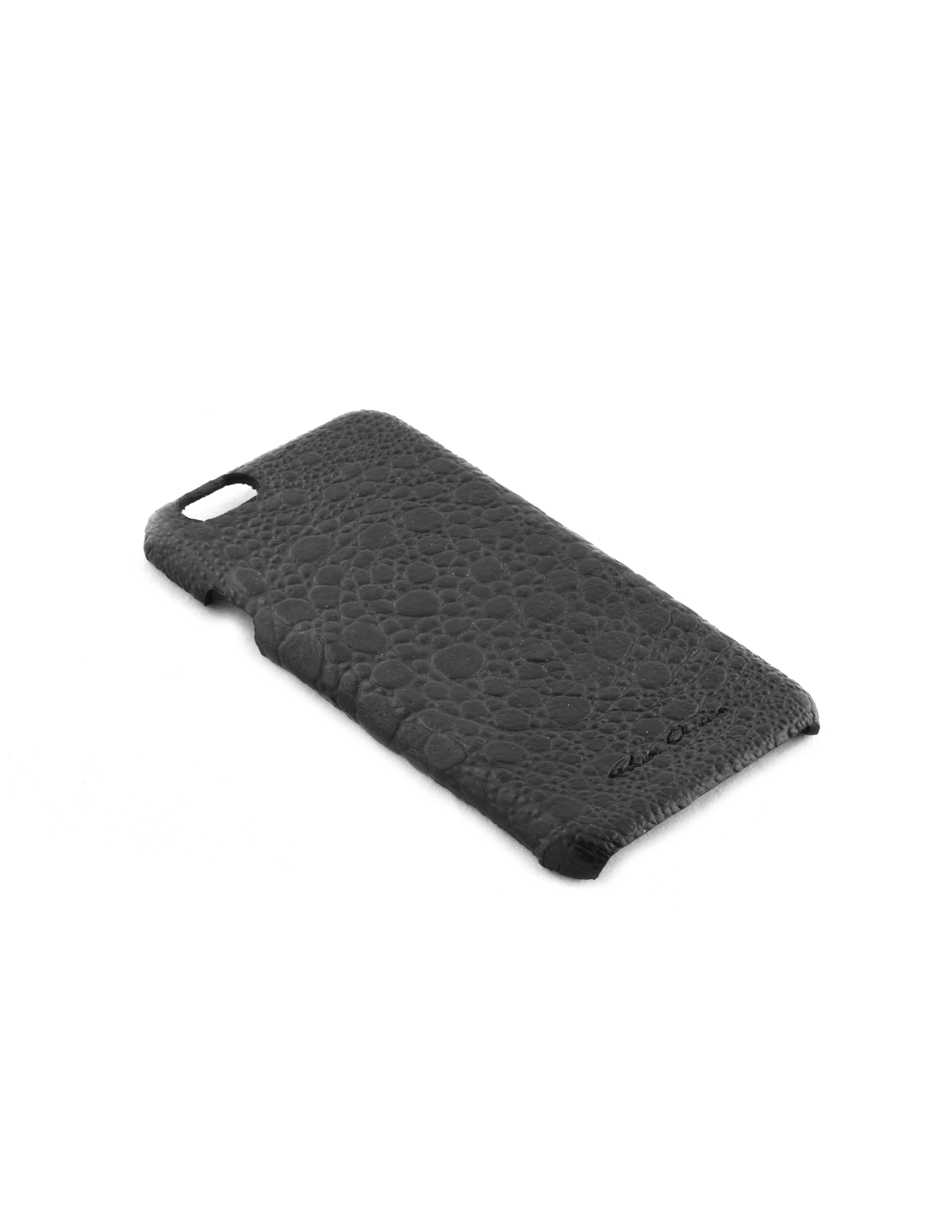Buy Rick Owens men black iphone 6/6s leather case for $32