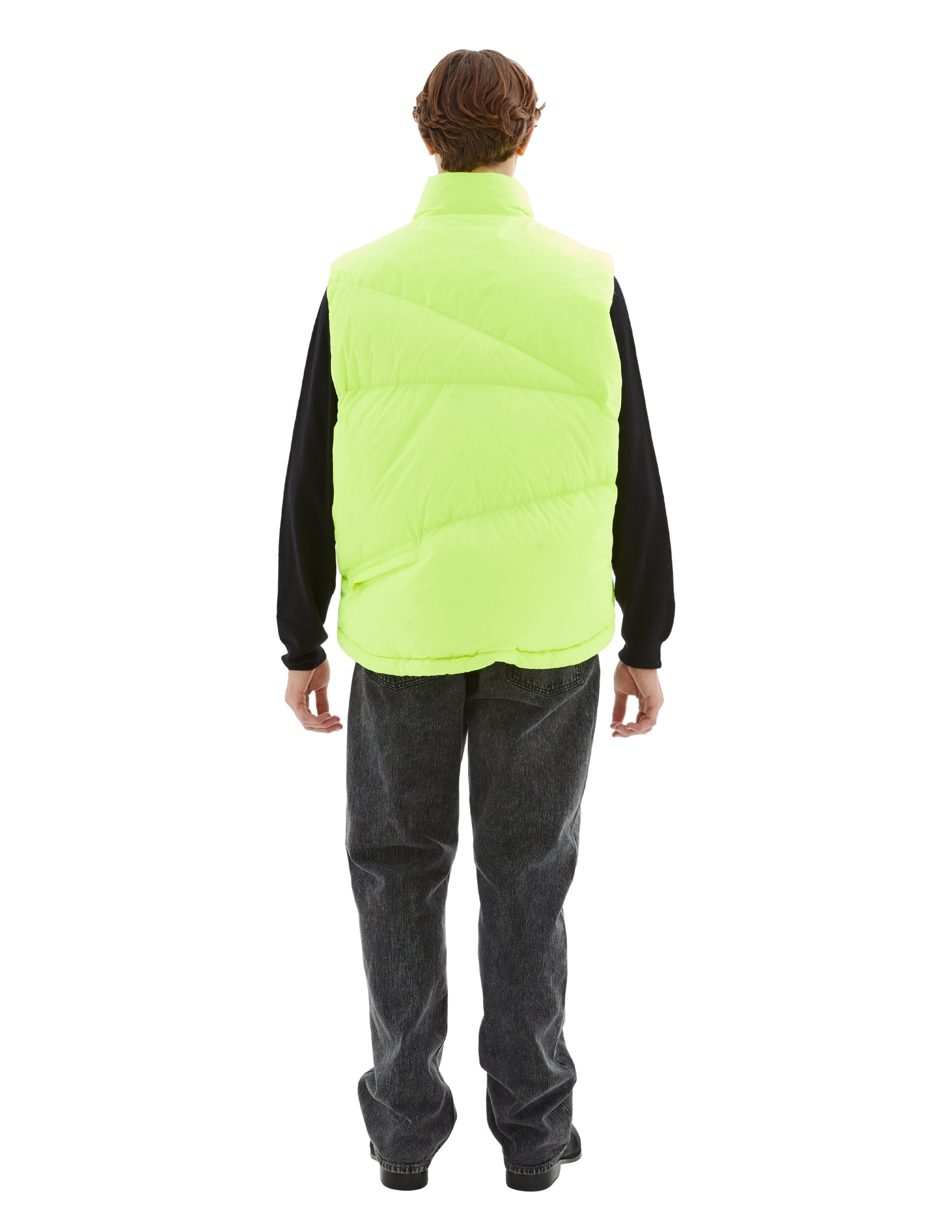 Undercover Quilted Vest In Yellow