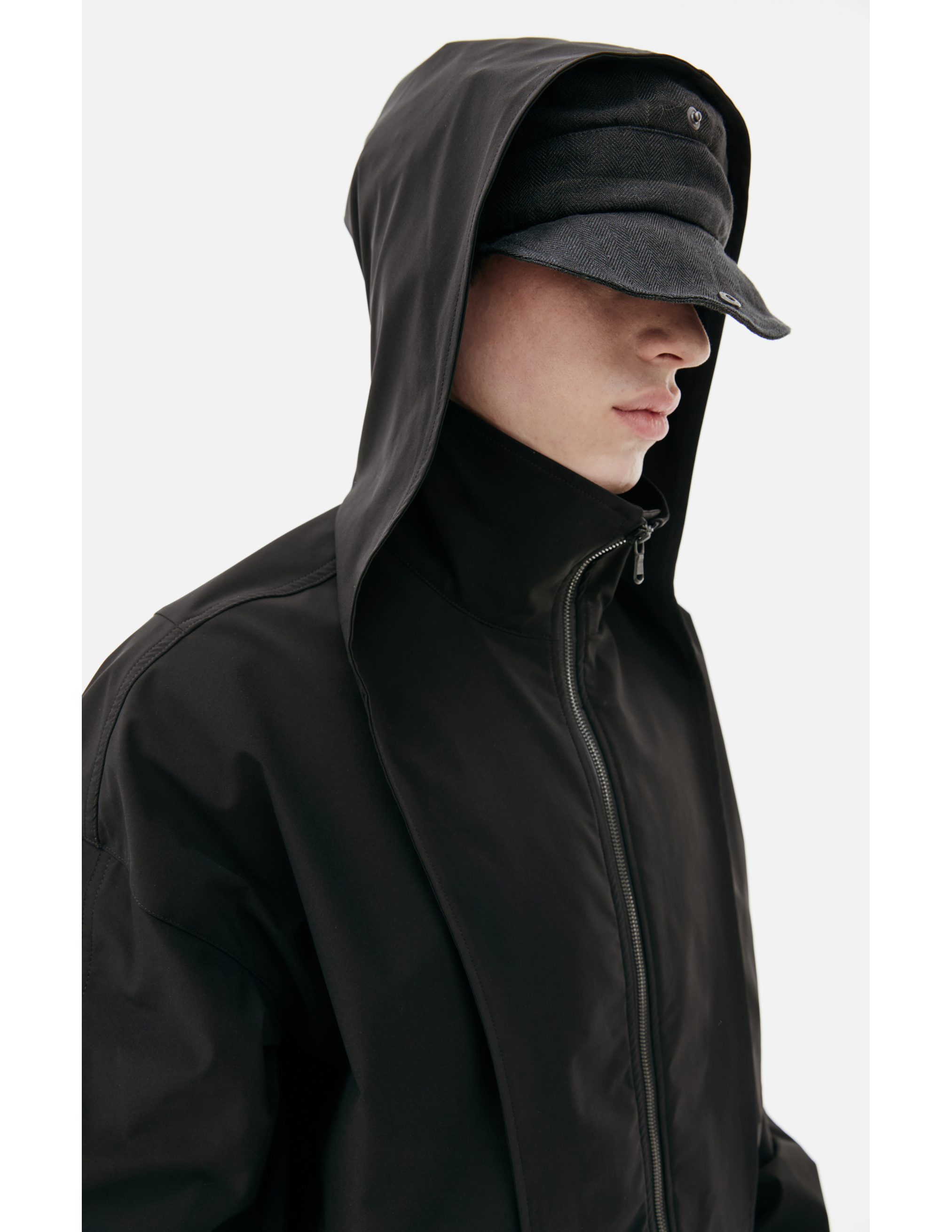 Shop The Viridi-anne Water-repellent Hooded Jacket In Black