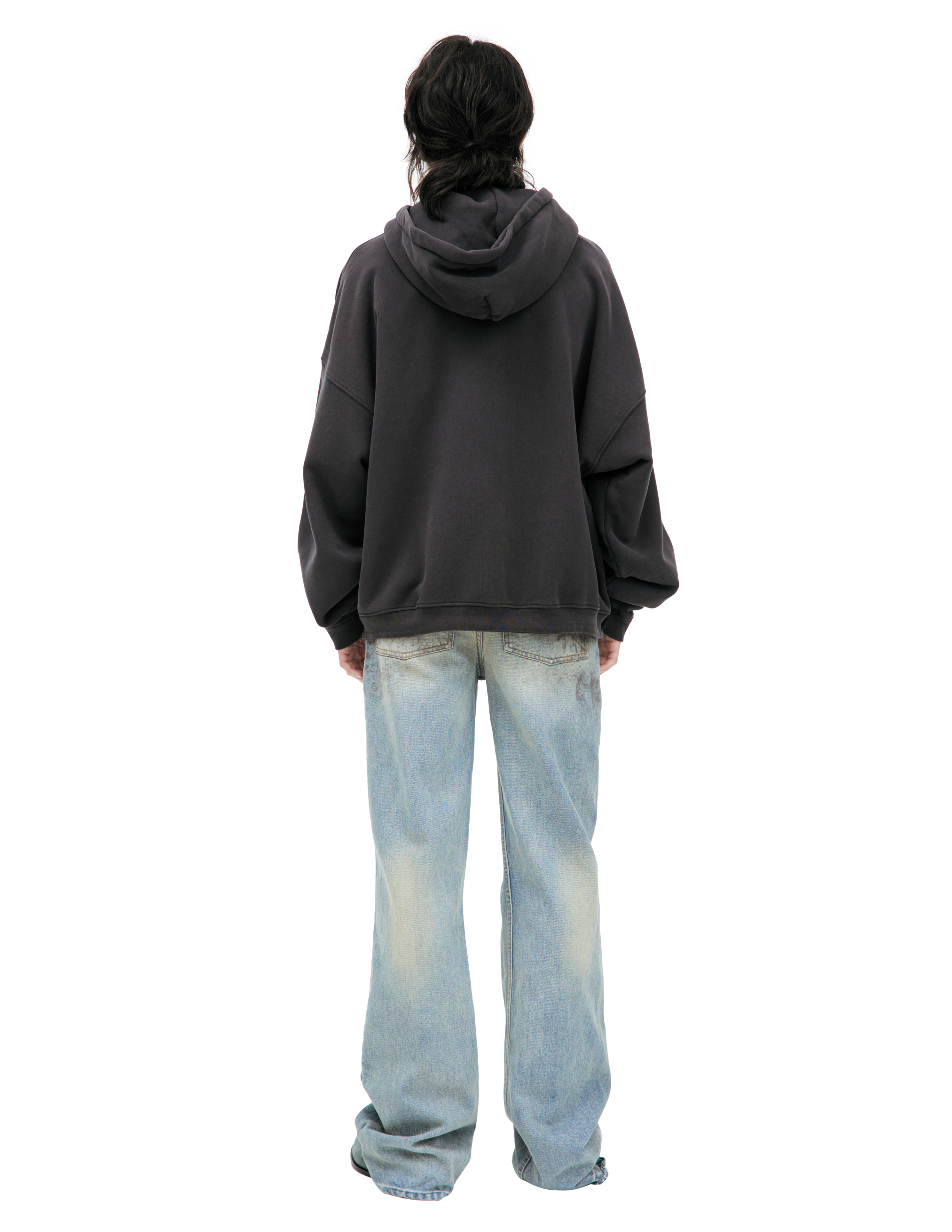 Enfants Riches Deprimes Holy Bible Assemblage Printed Cotton-jersey Zip-up Hoodie In Black