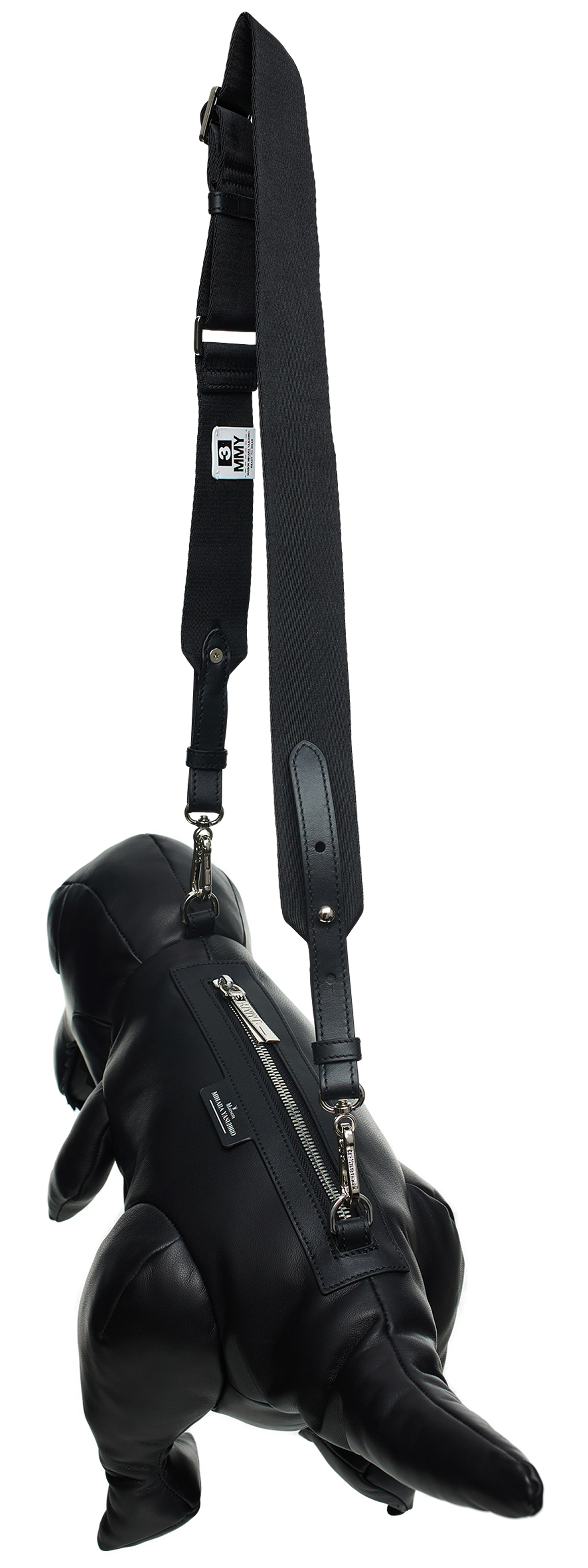 majogariバッグ Buy Maison Mihara Yasuhiro men black t-rex leather bag for