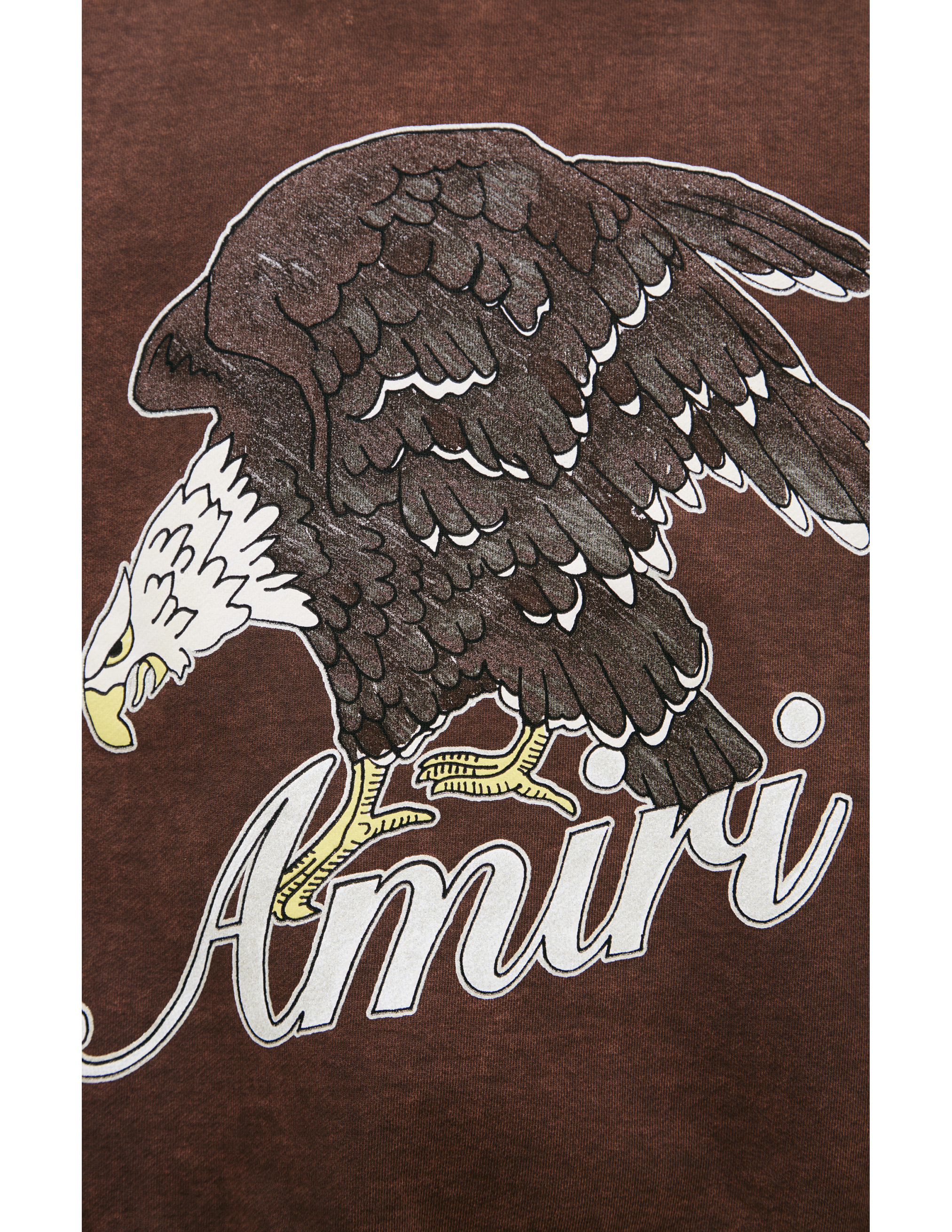 Amiri Brown Print Sweatshirt In Brown