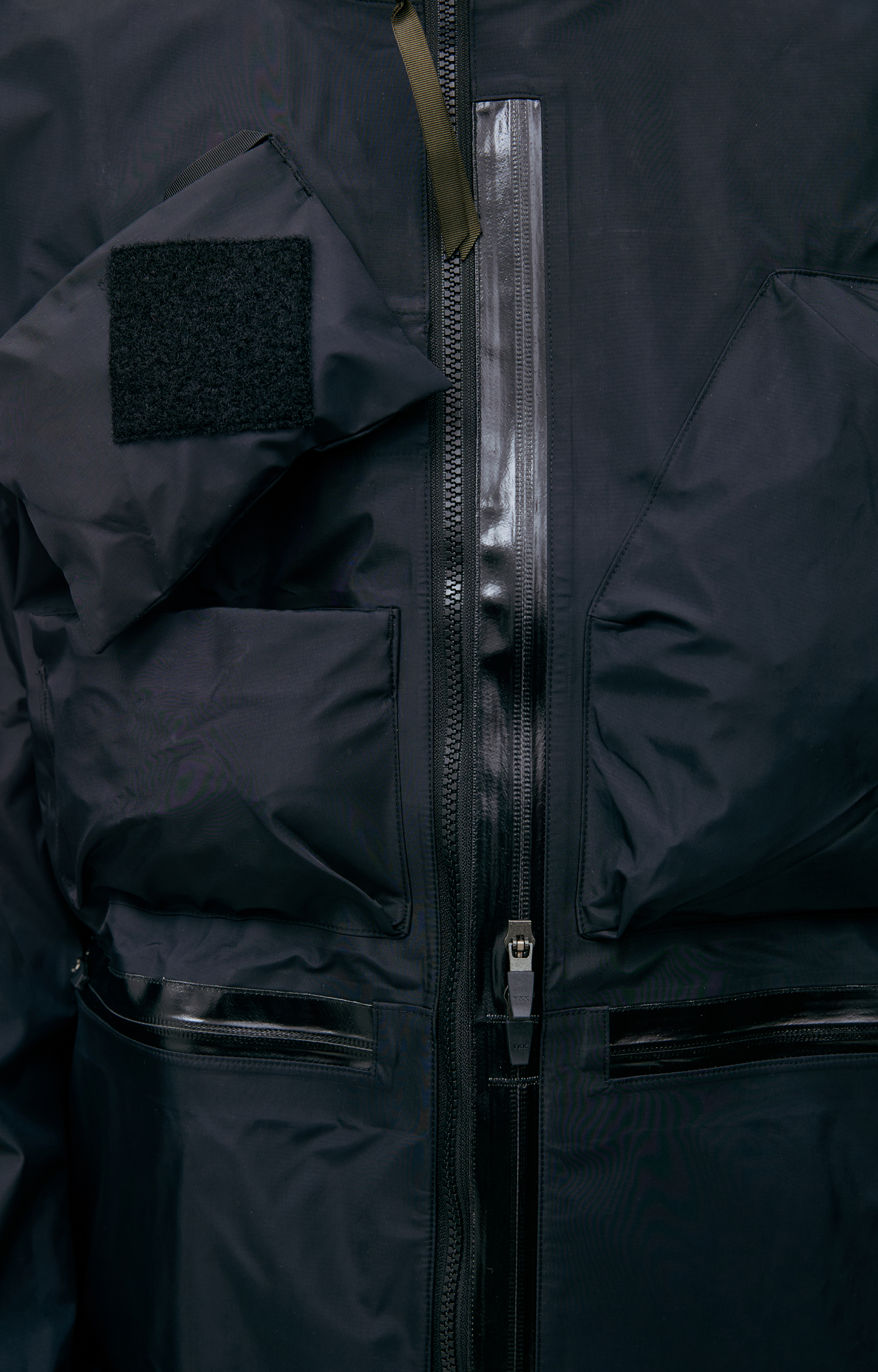 Buy Acronym men black jacket with patch pockets for $1,600