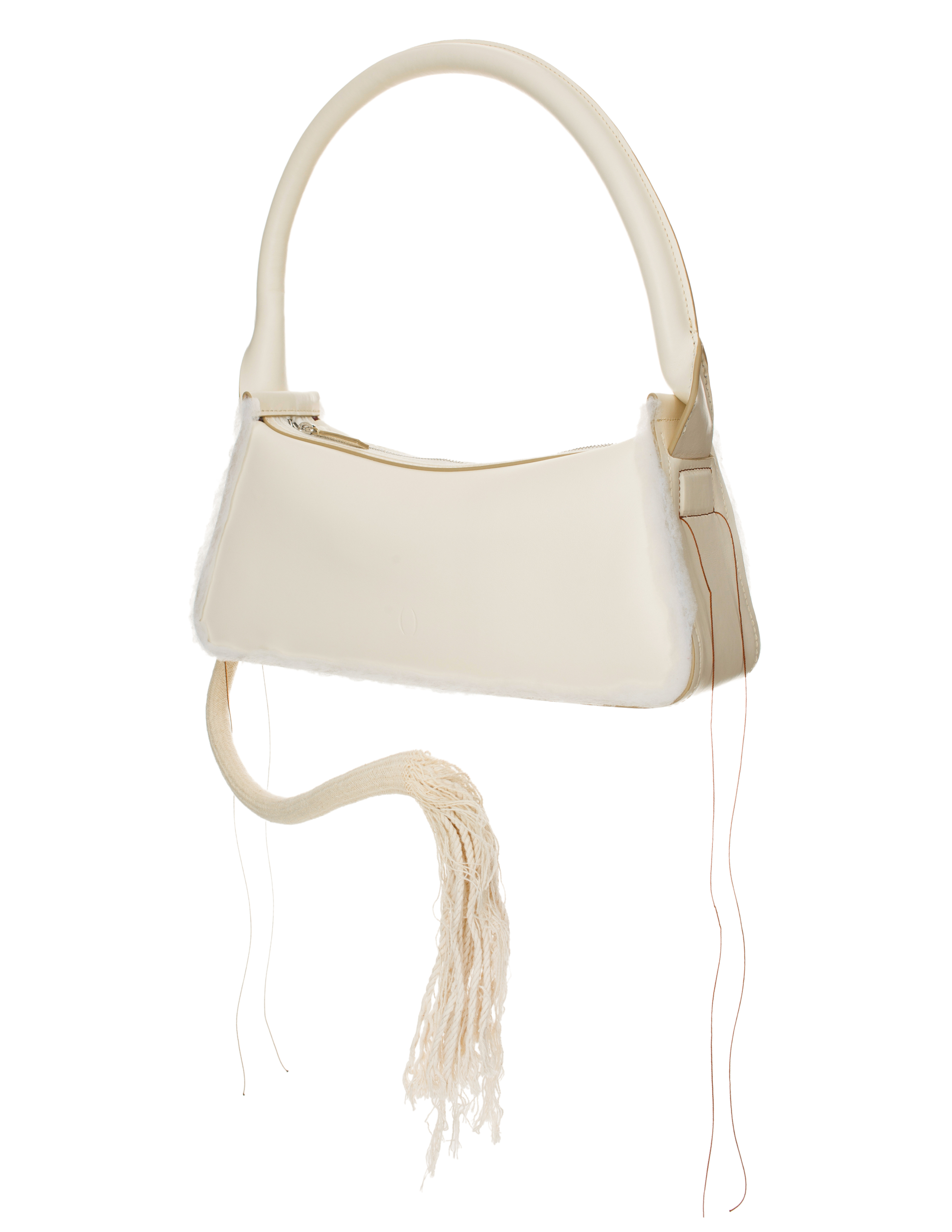 DENTRO Cream Savvas Baguette bag