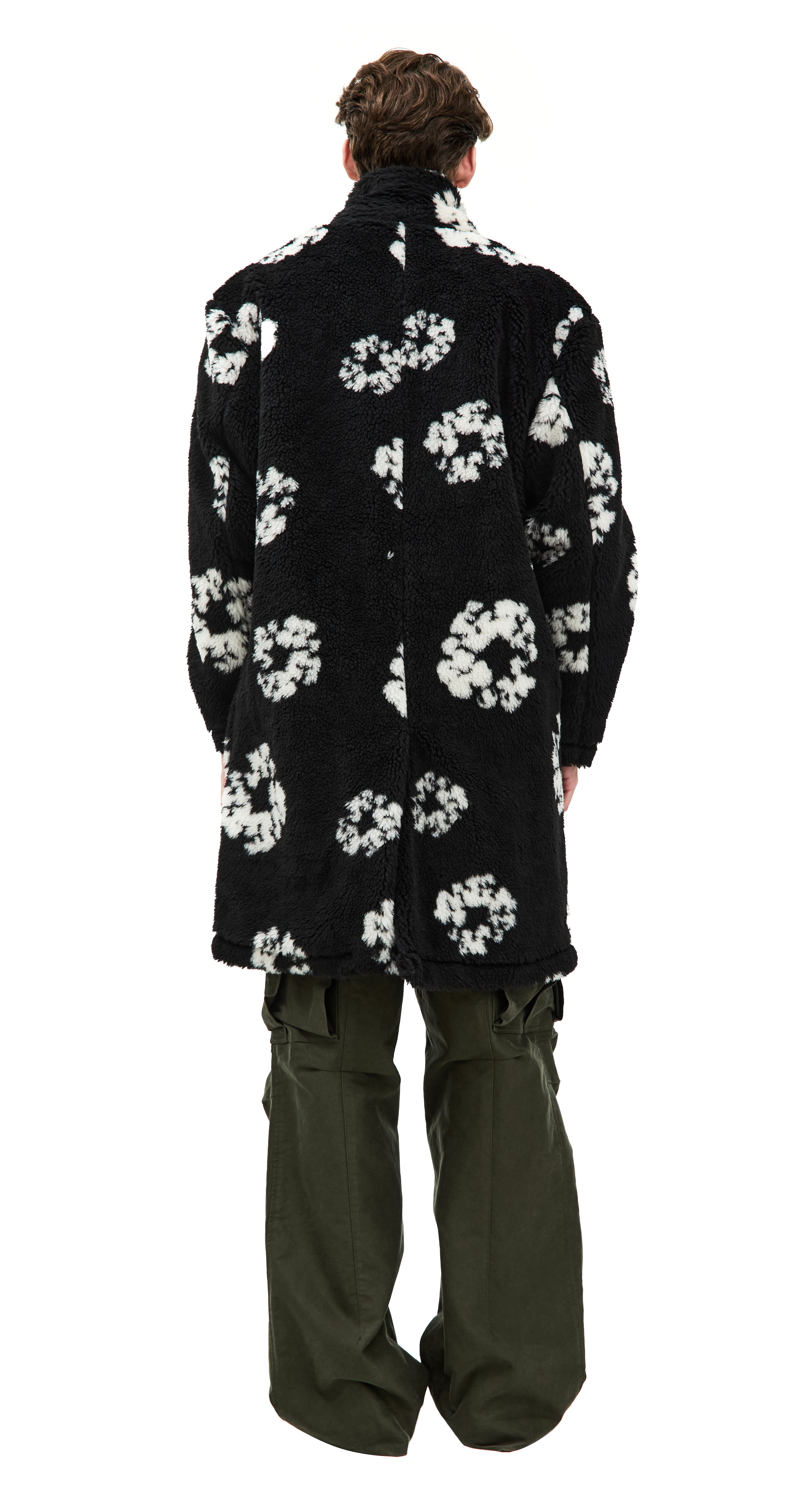 Buy Saint Mxxxxxx men x denim tears black coat for $2,133 online