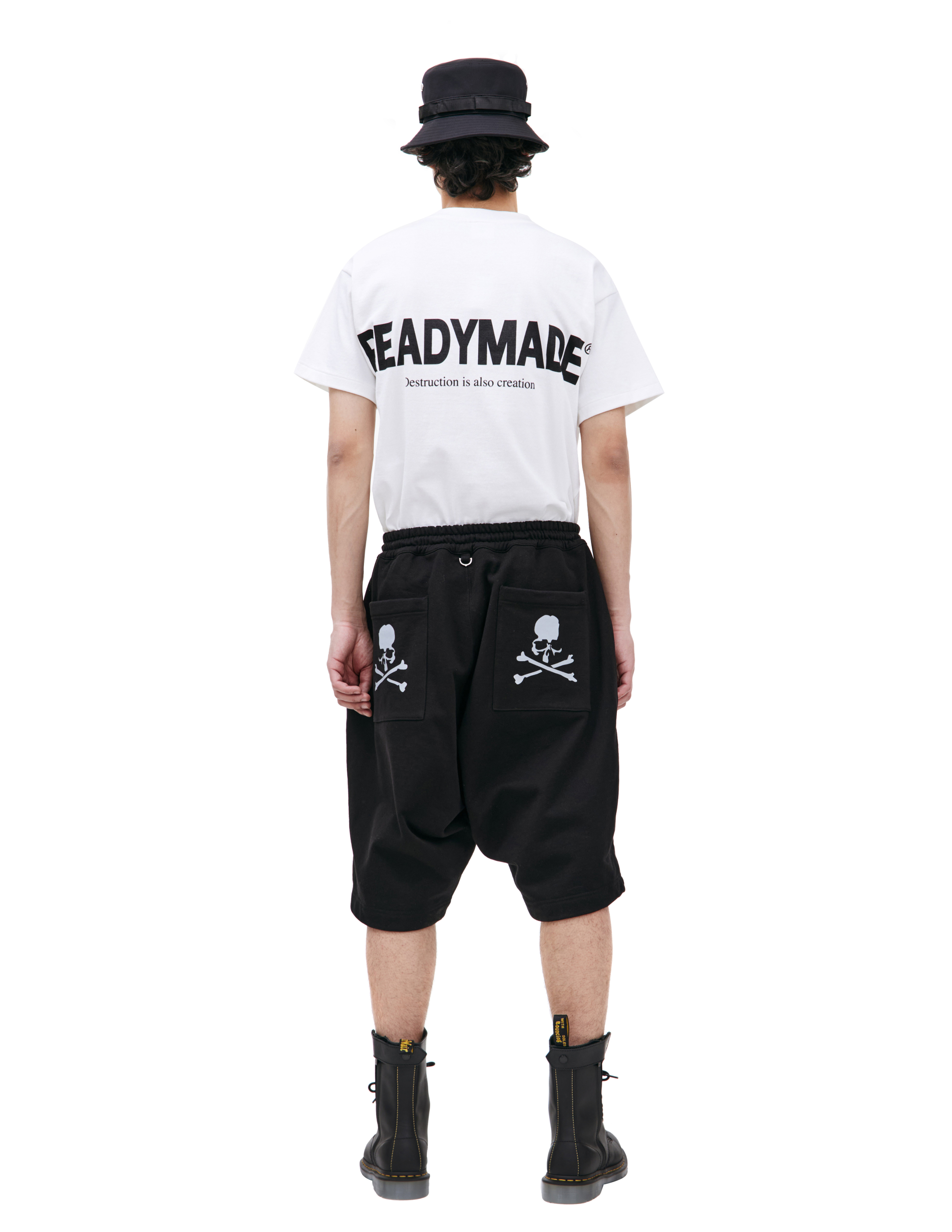 Shop Mastermind Japan Logo Printed Shorts In Black