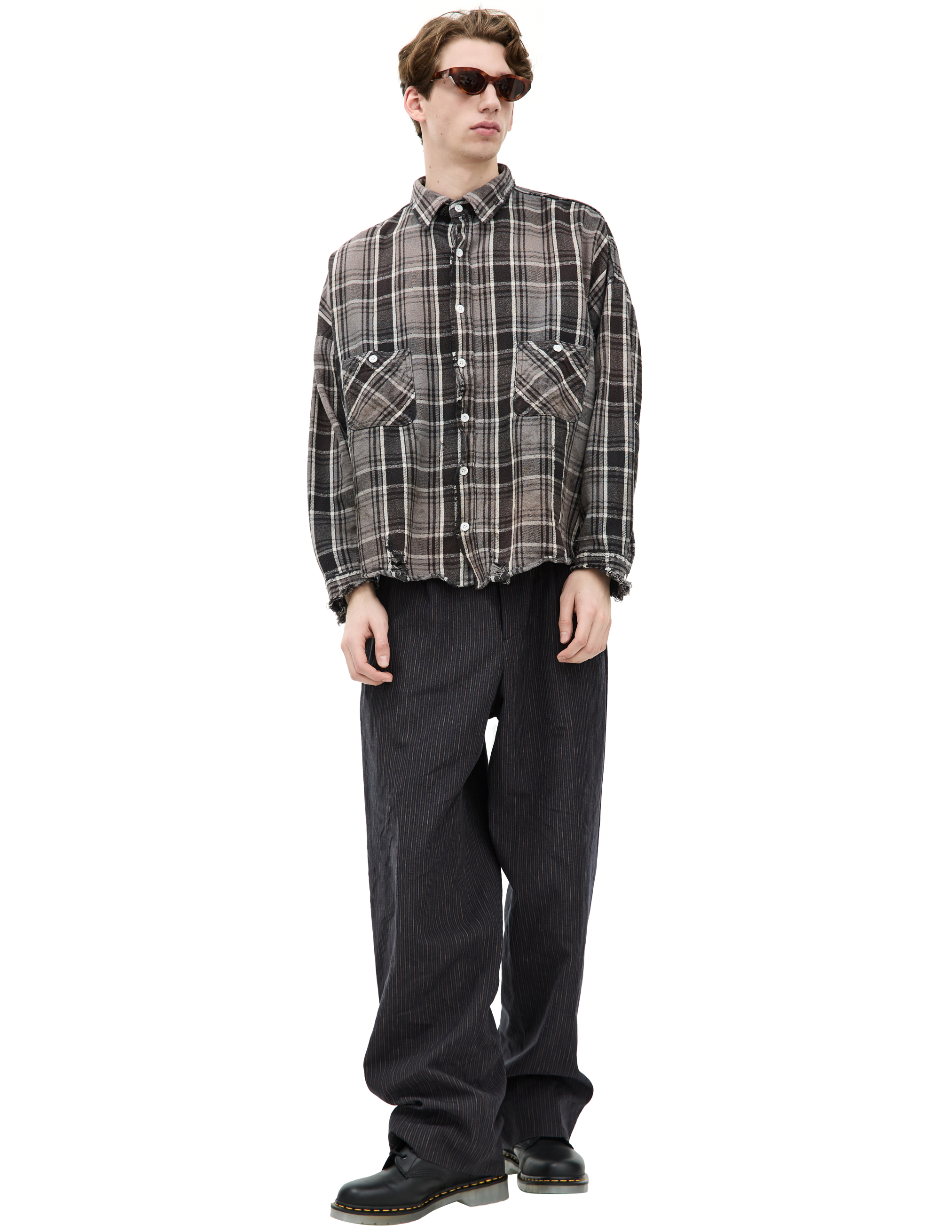 Saint Mxxxxxx Grey Button-down Shirt In Grey