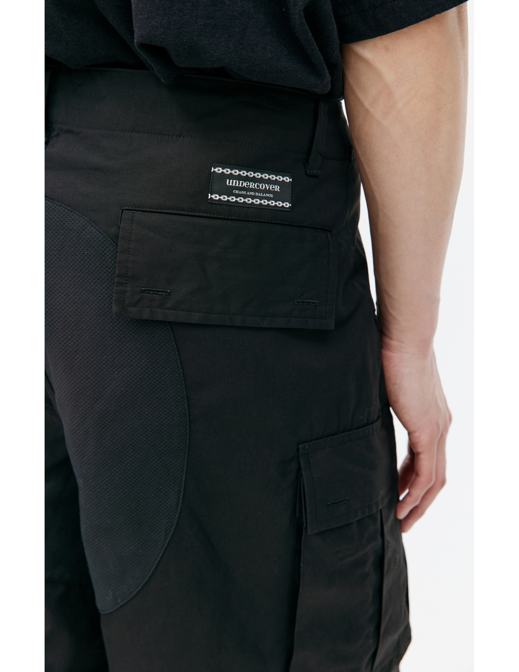 Shop Undercover Black Cargo Shorts