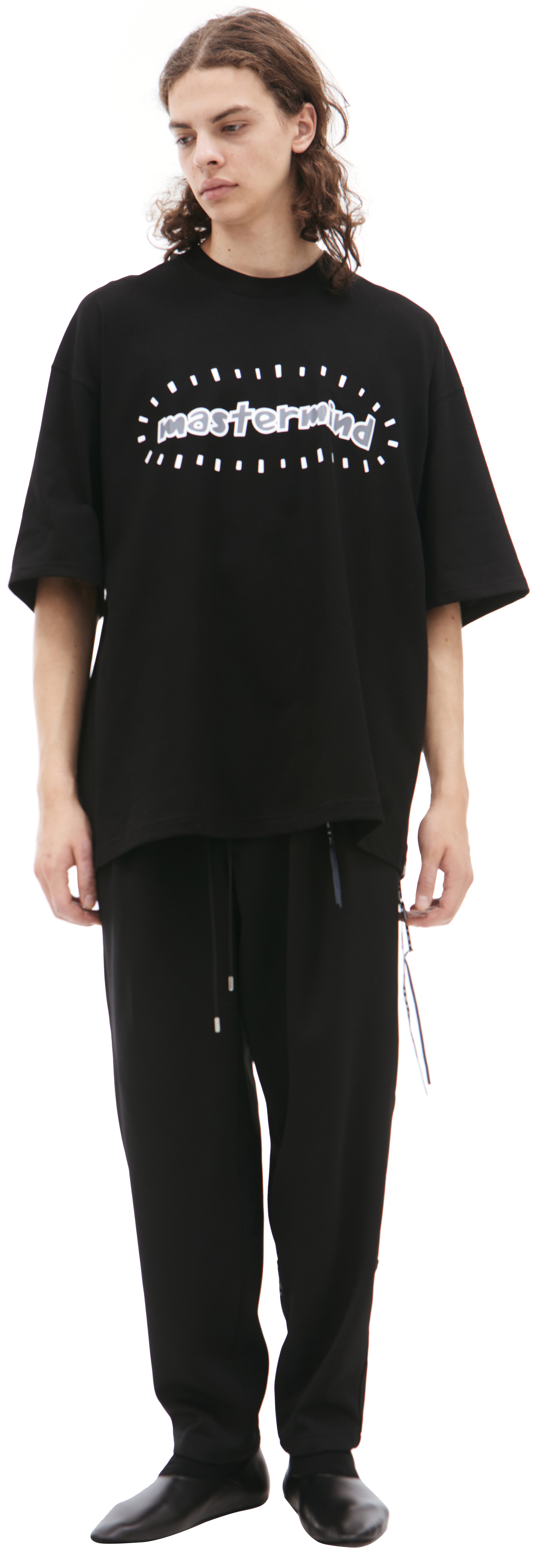 【関税込み】MASTERMIND WORLD ブラック サイドポケット Tシャツ mastermind JAPAN Men's Zip Pocket T-Shirt in Black