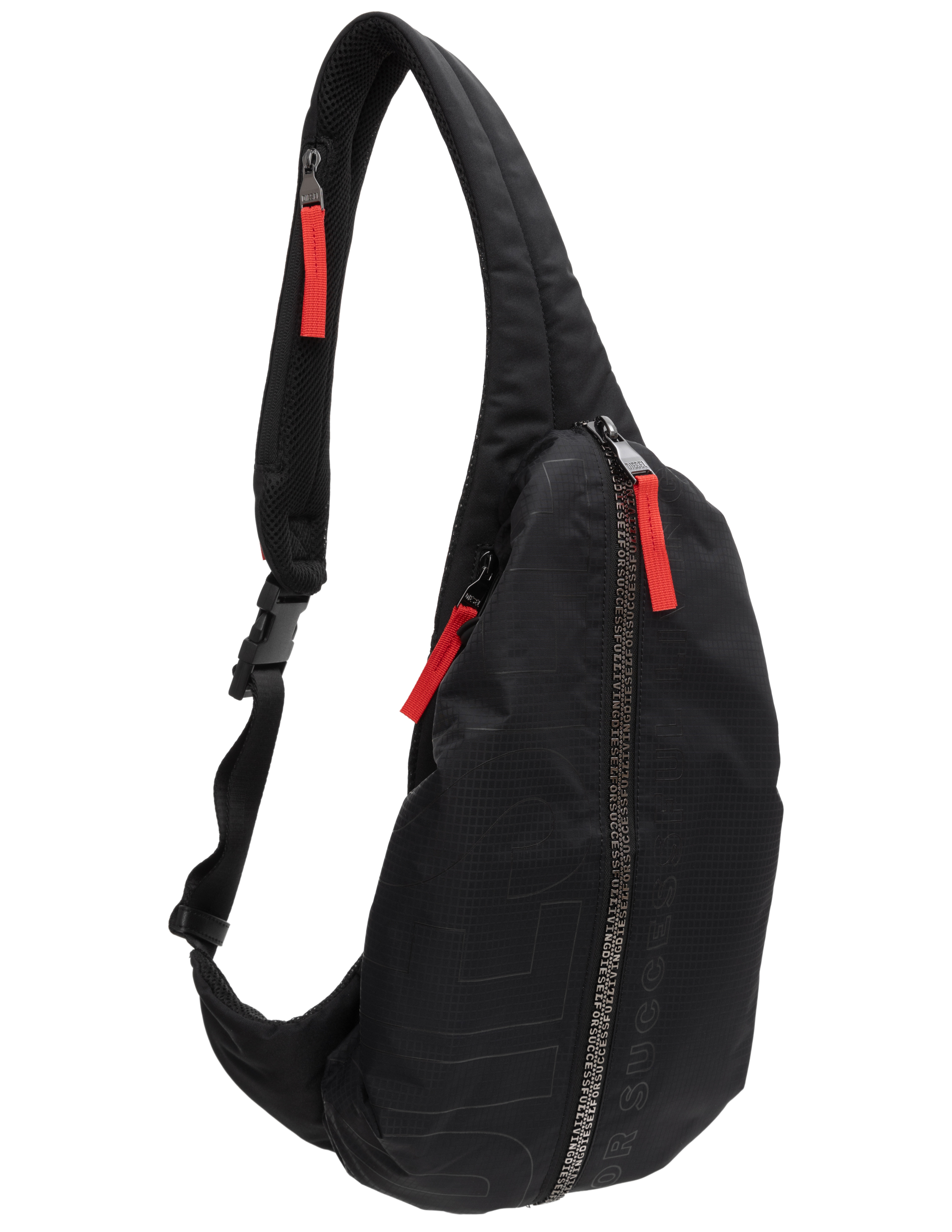 DIESEL ZIP-D-SLING PLAID BACKPACK