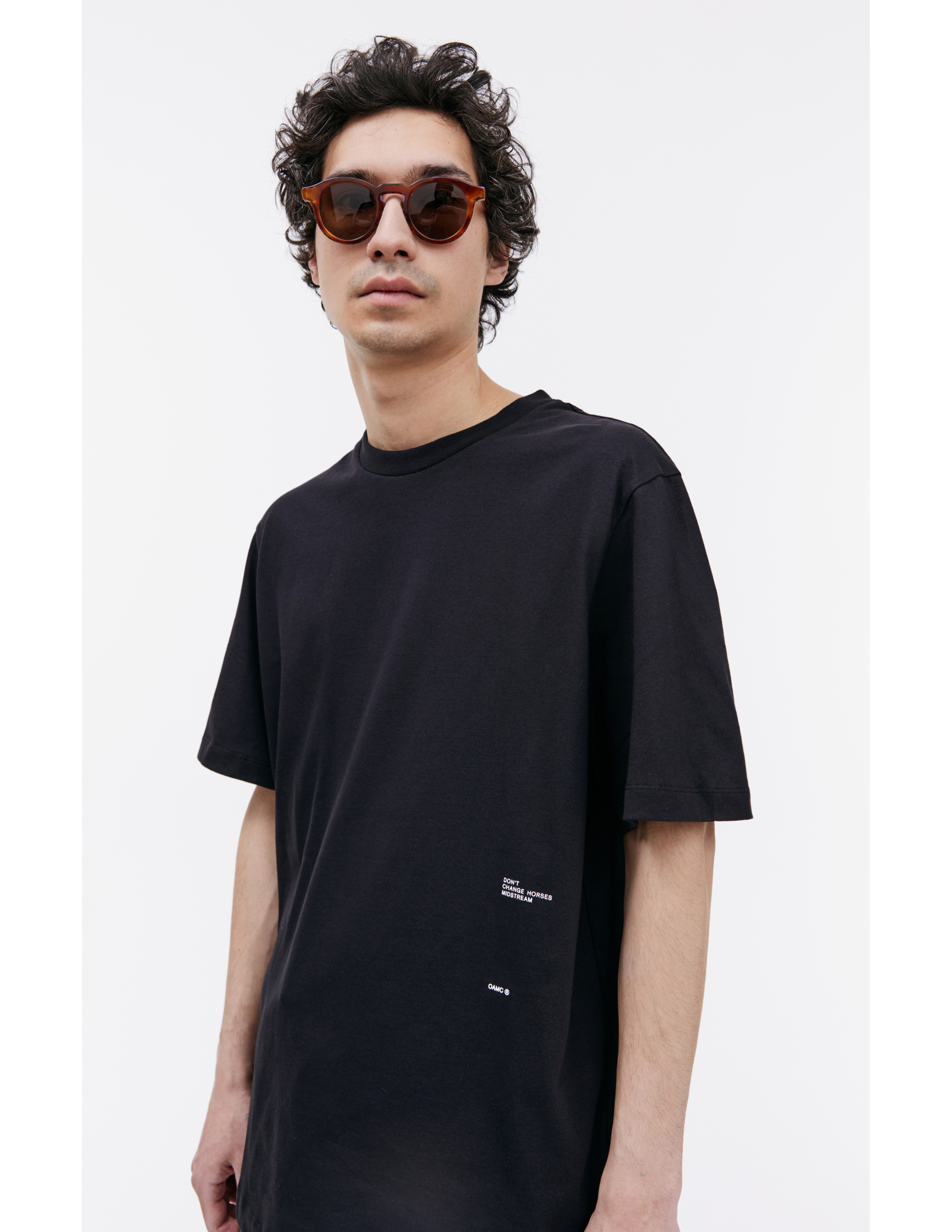 Shop Oamc Stiller T-shirt In Black