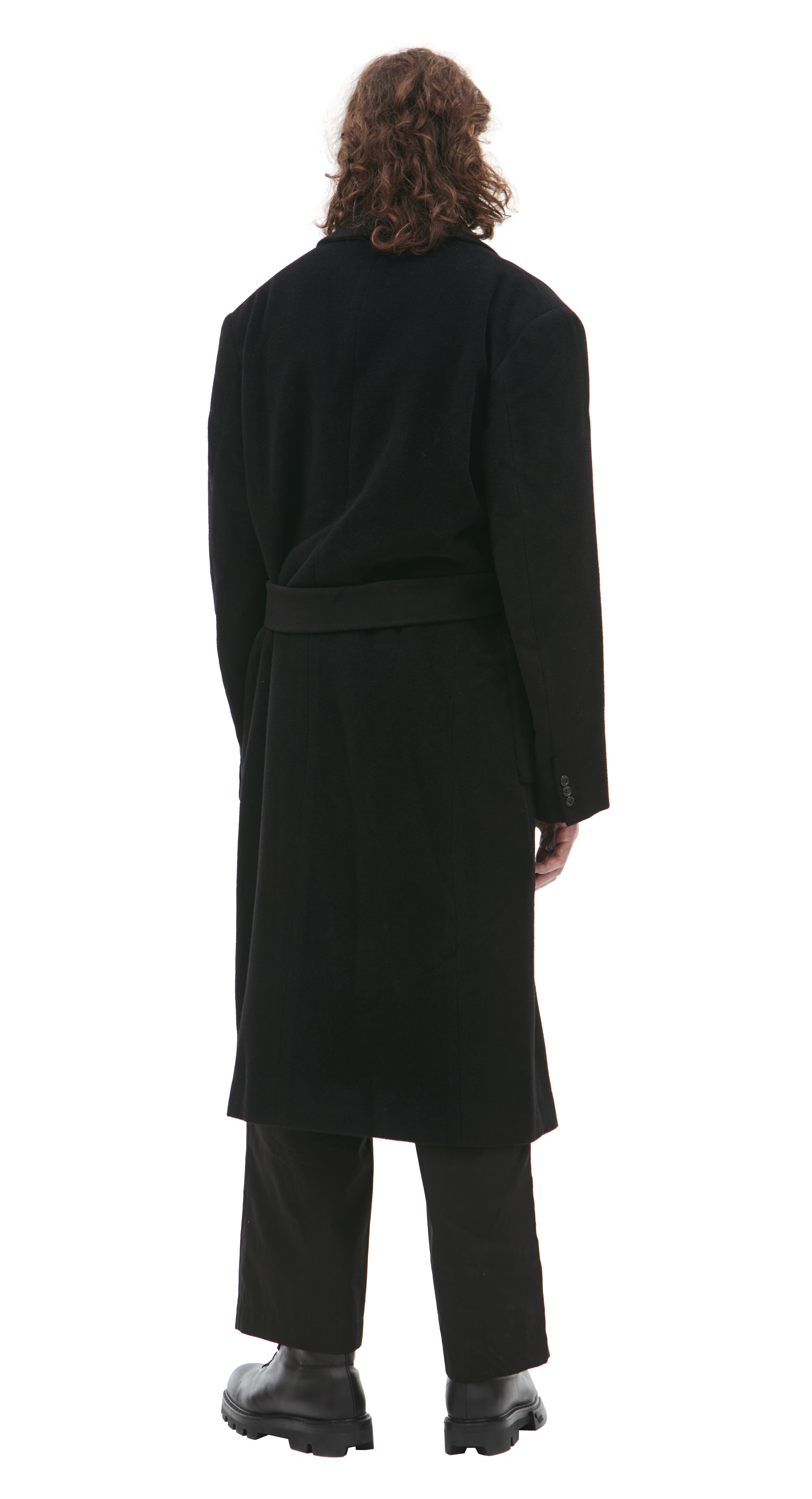 未使用☆和田颯 how Melton Coat Black 002 Da-iCE AC22-035 MELTON SINGLE COAT(1 DARK GREY): ATTACHMENT: MENS